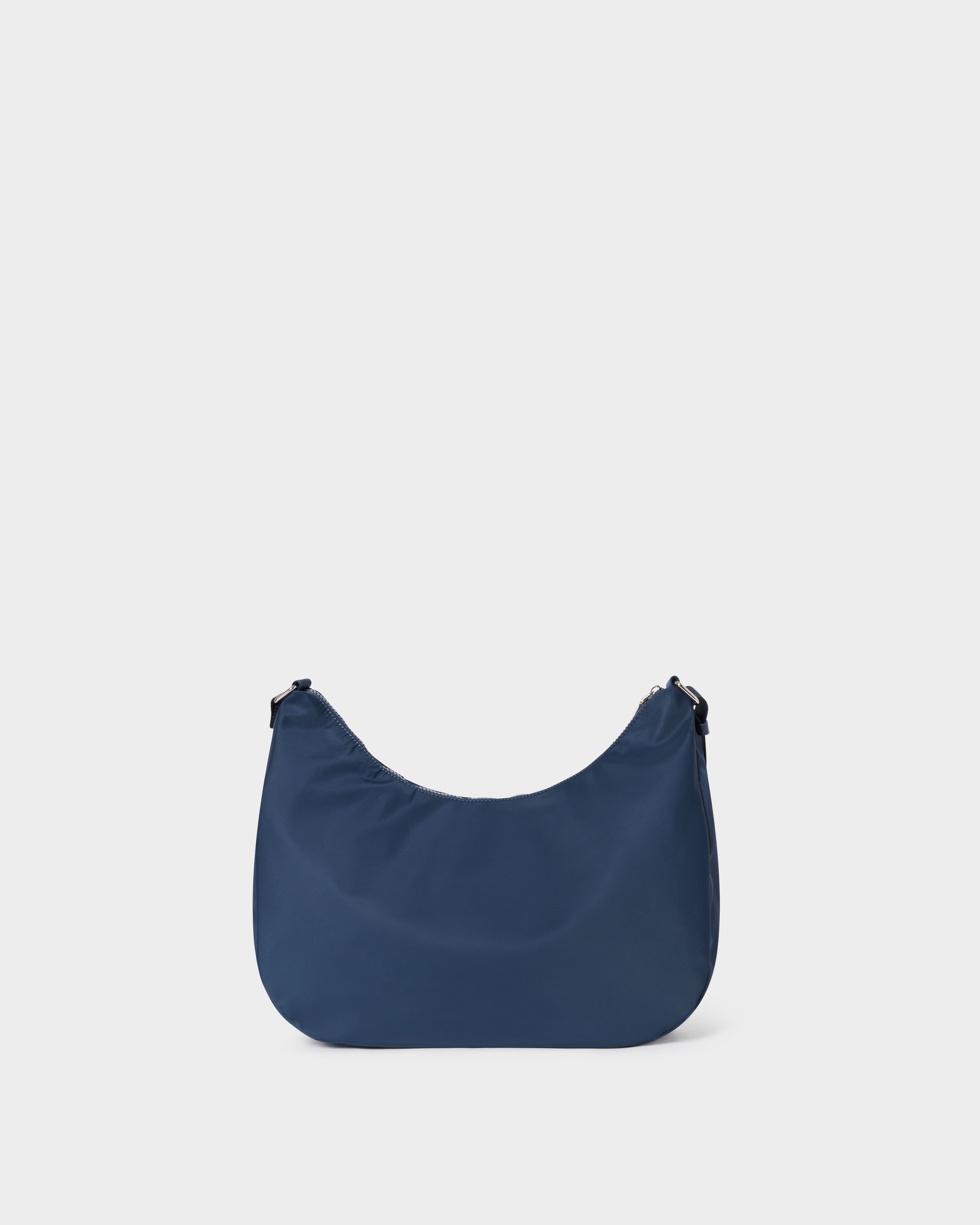 Image number 4 of The Fusion Nylon Medium Crescent Bag in Navy