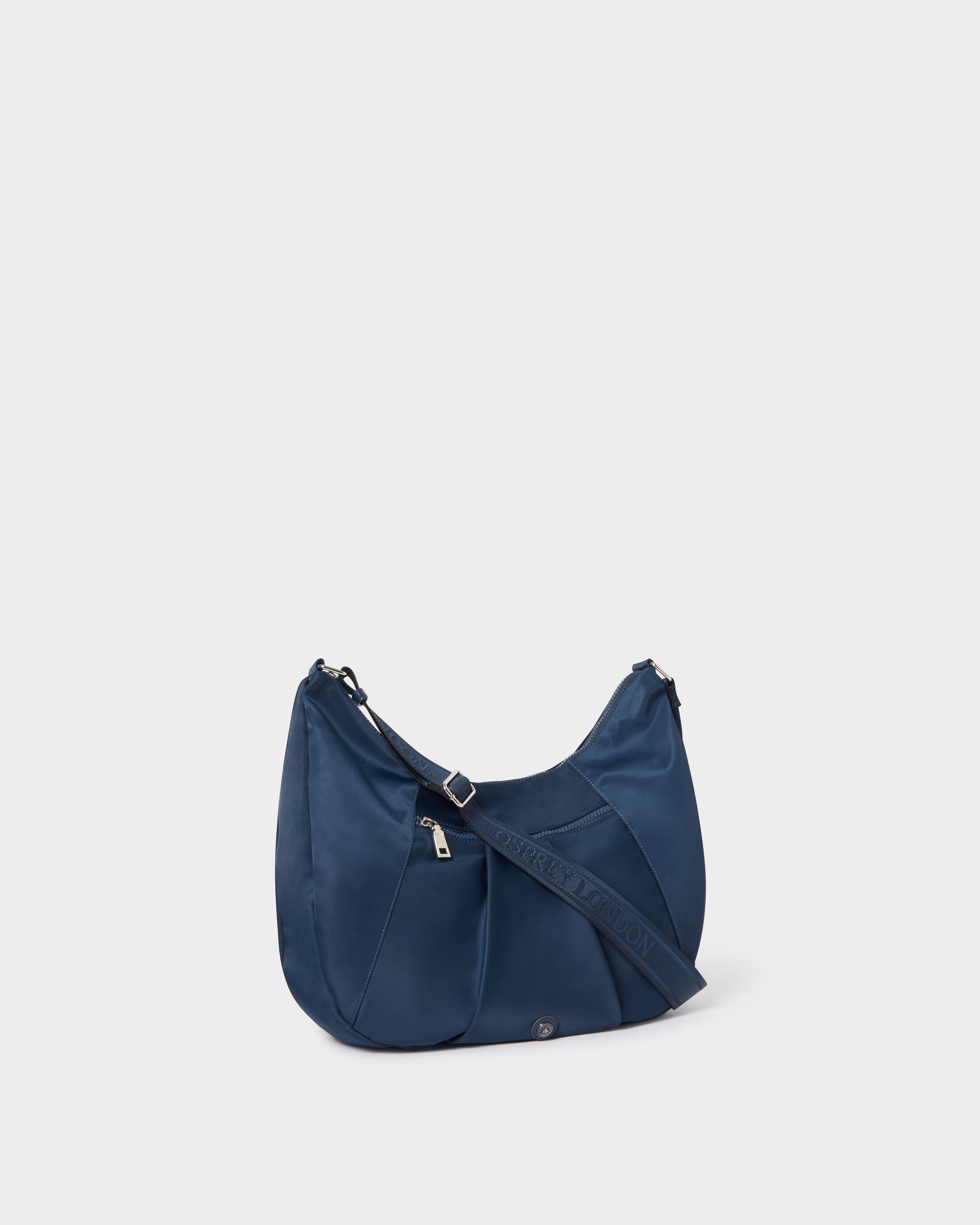 Image number 2 of The Fusion Nylon Medium Crescent Bag in Navy