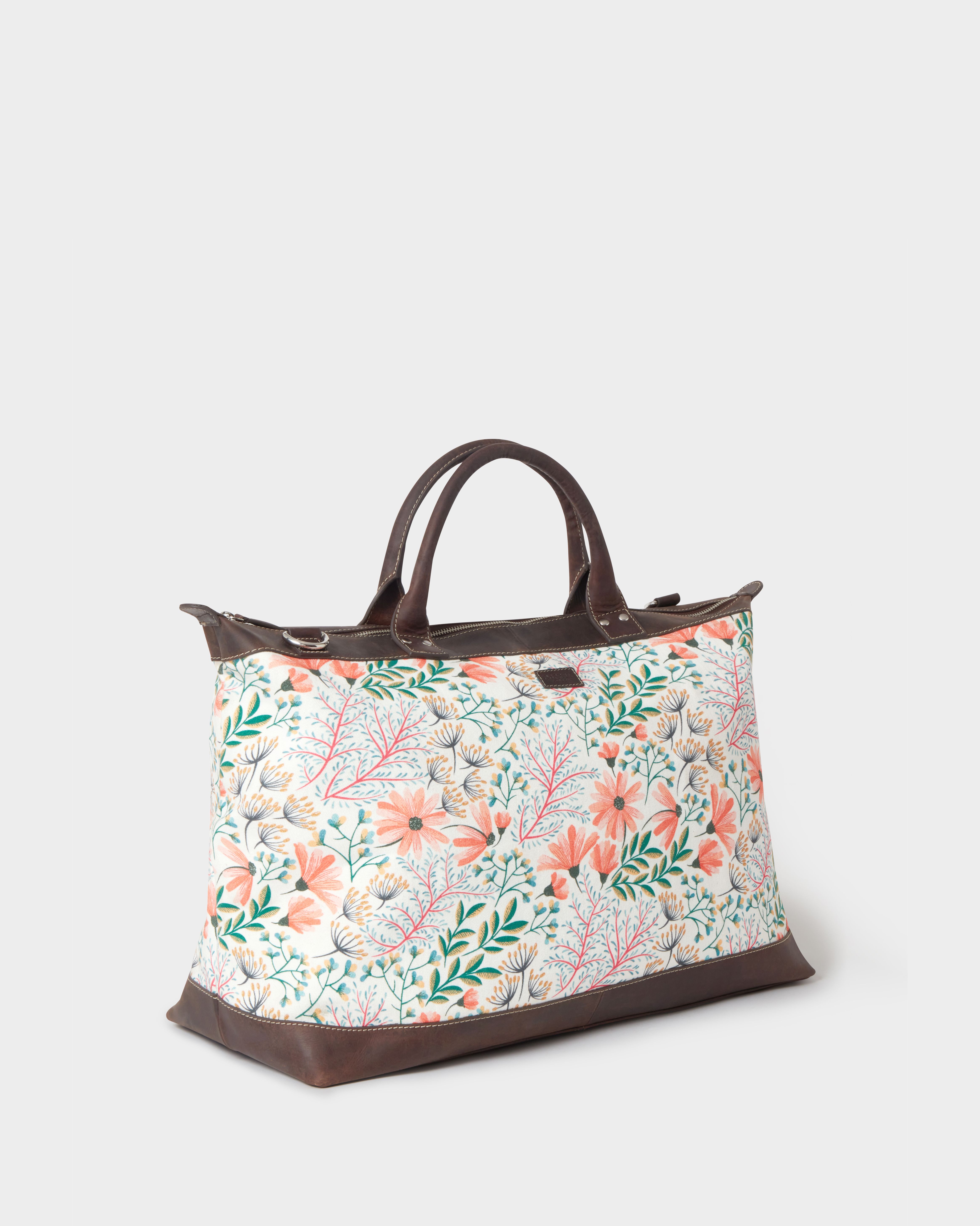 Image number 2 of The Orla Canvas Weekender in Peach