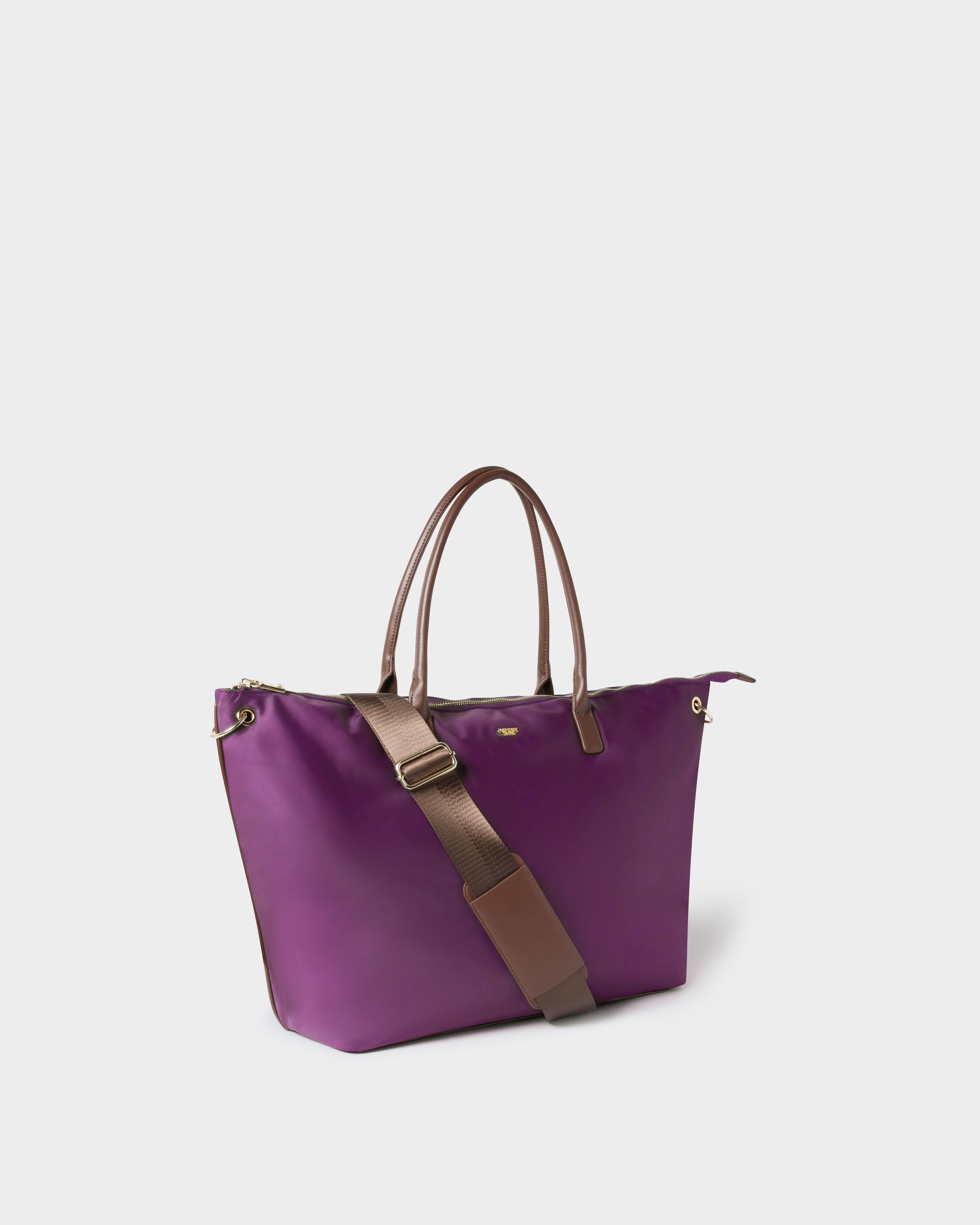 Image number 2 of The Voyage Nylon Weekender in Aubergine