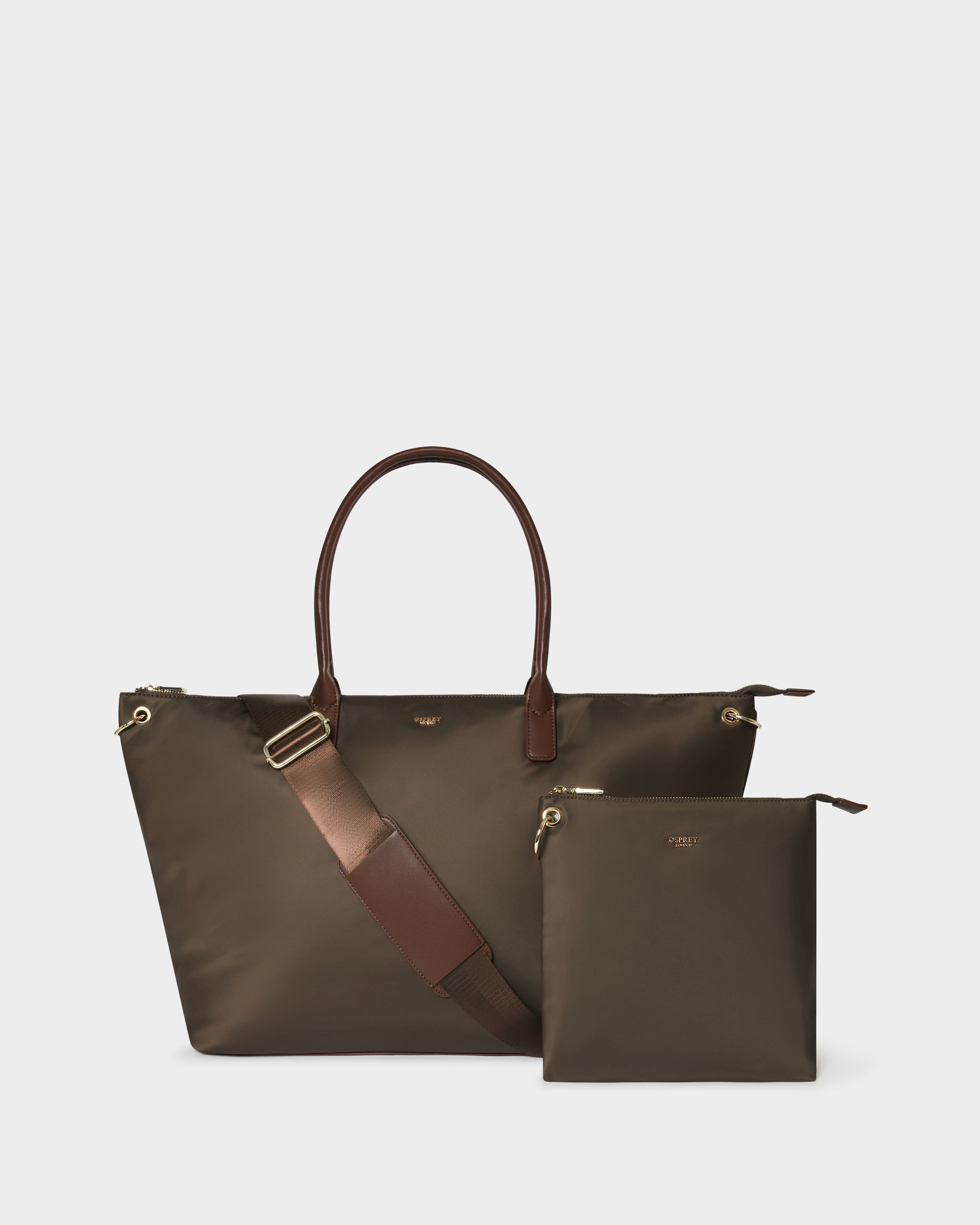 The Voyage Nylon Weekender in Chocolate