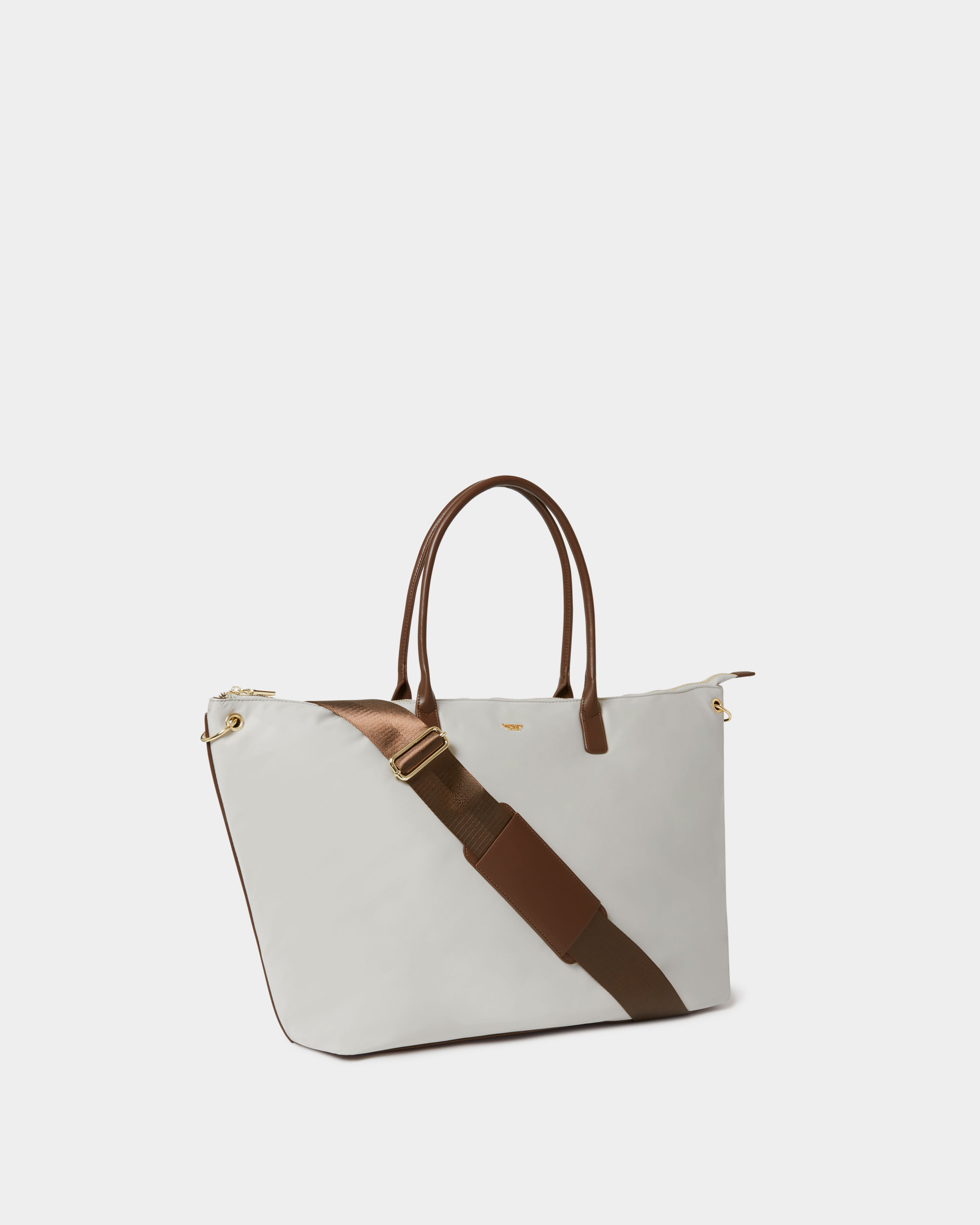 Image number 2 of The Voyage Nylon Weekender in Silver Grey