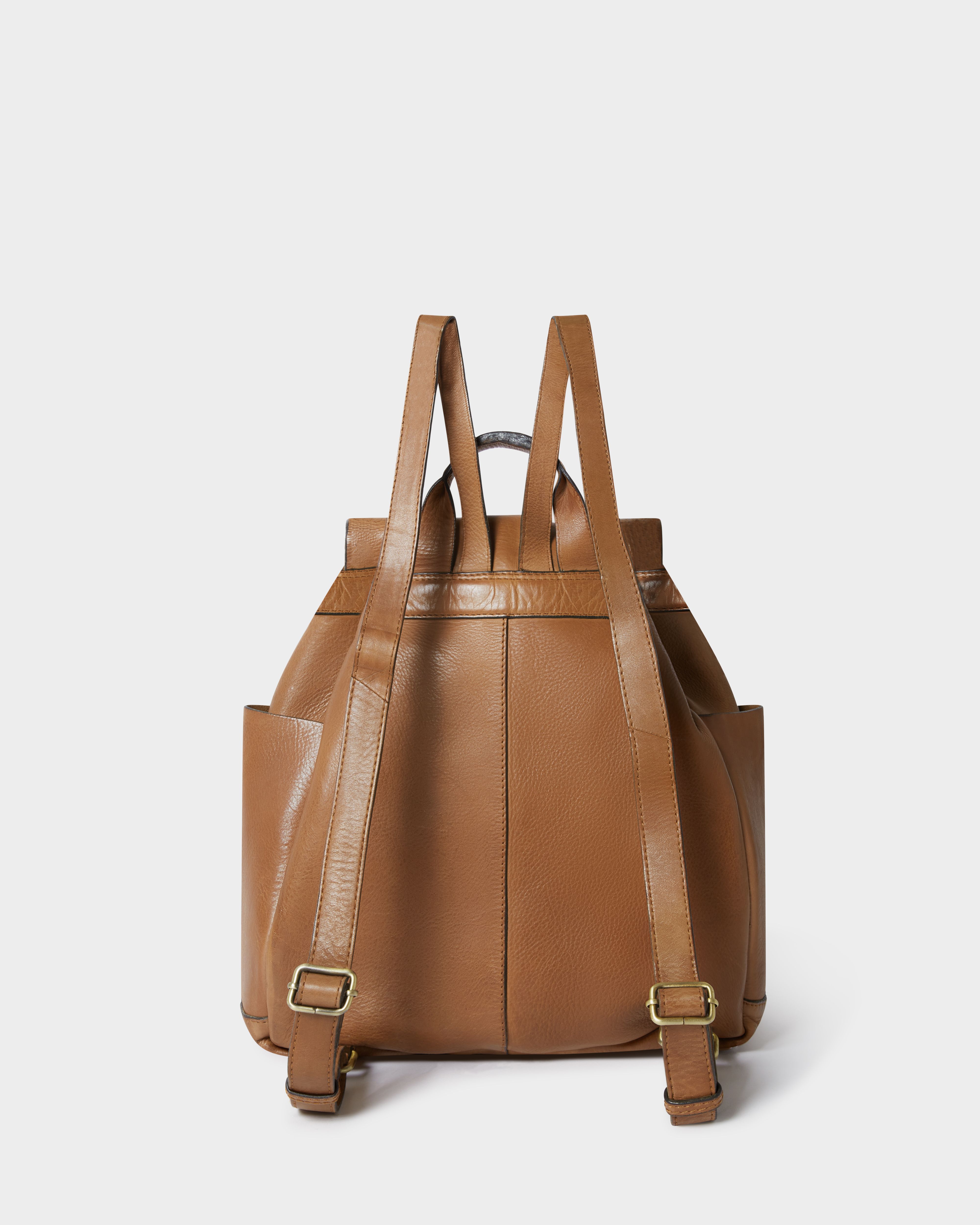 Image number 5 of The Monterrey Leather Backpack in Tan