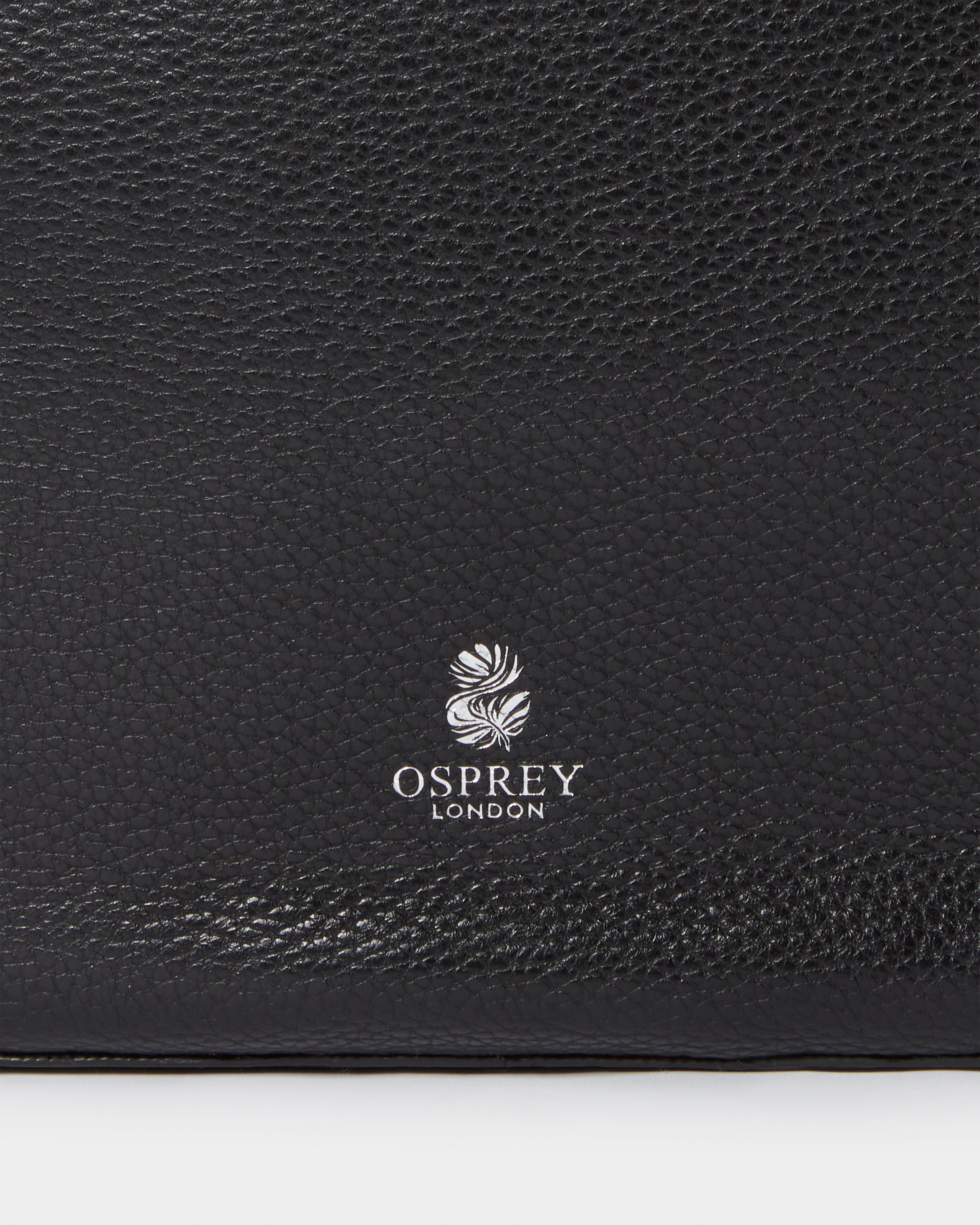 Image number 5 of The Aspen Leather Crescent Bag in Black