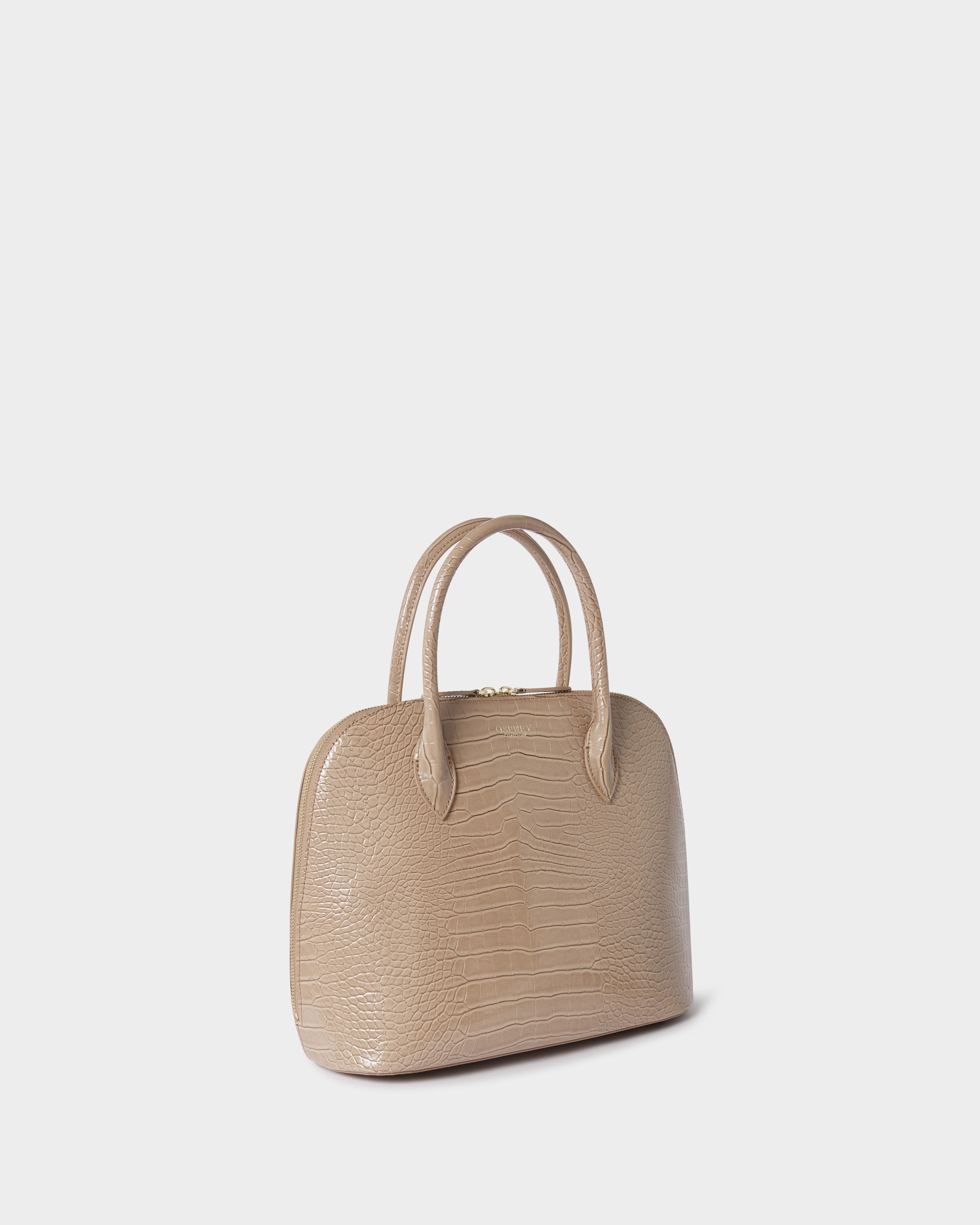 Image number 2 of The Fulham Medium Faux Leather  Bug in Taupe