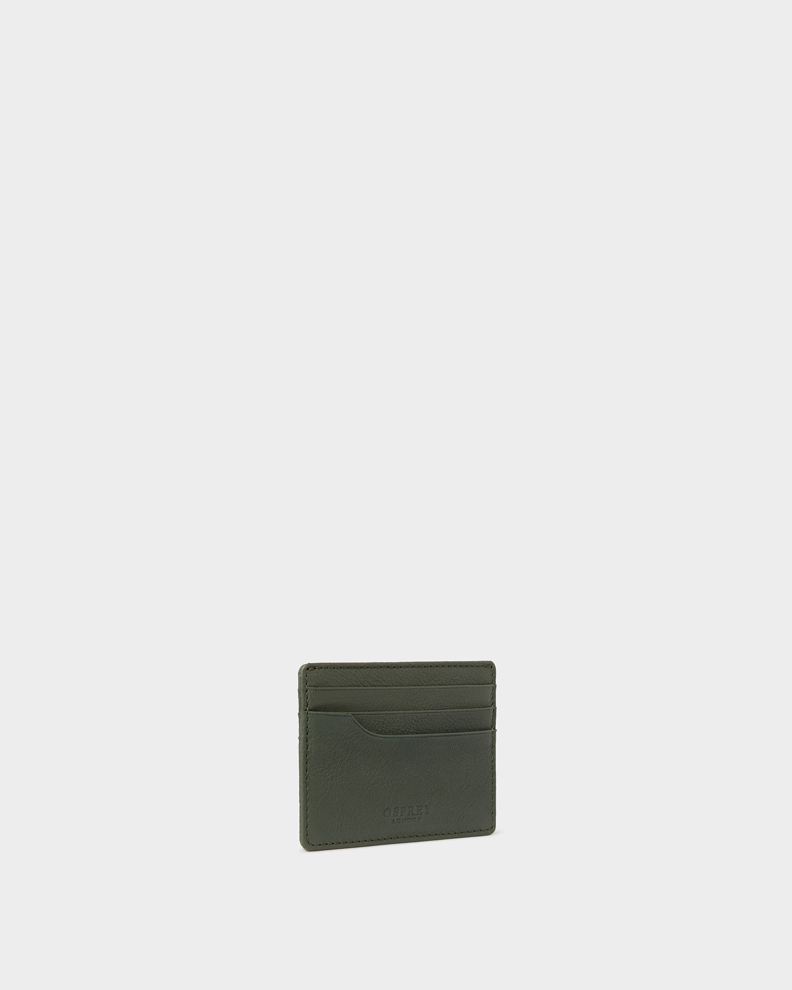 Image number 3 of The Arlington Leather Card Holder in Green