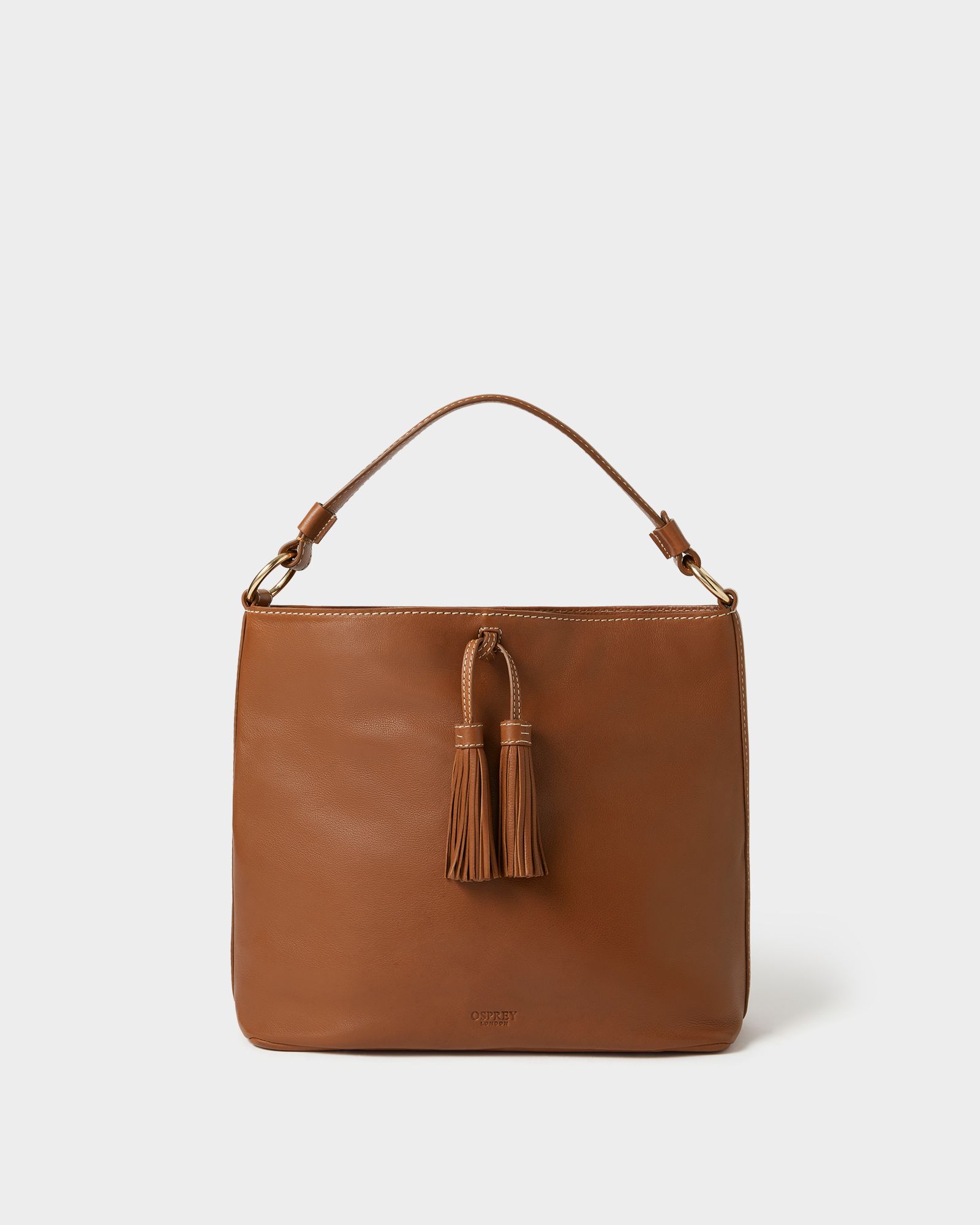 Image number 1 of The Vintage Savanna Leather Hobo in Tan