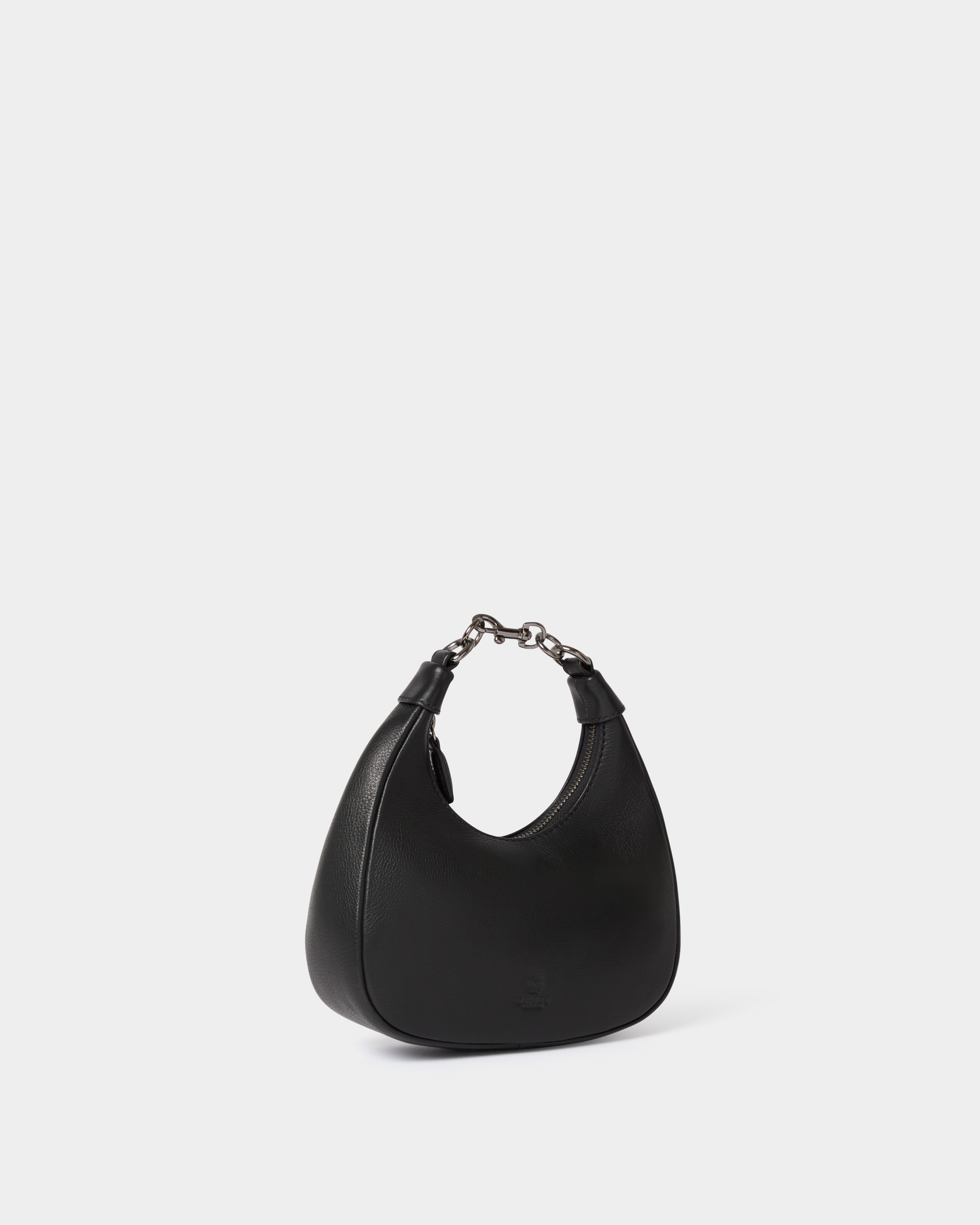 Image number 2 of The Wristlet Leather Bag in Black