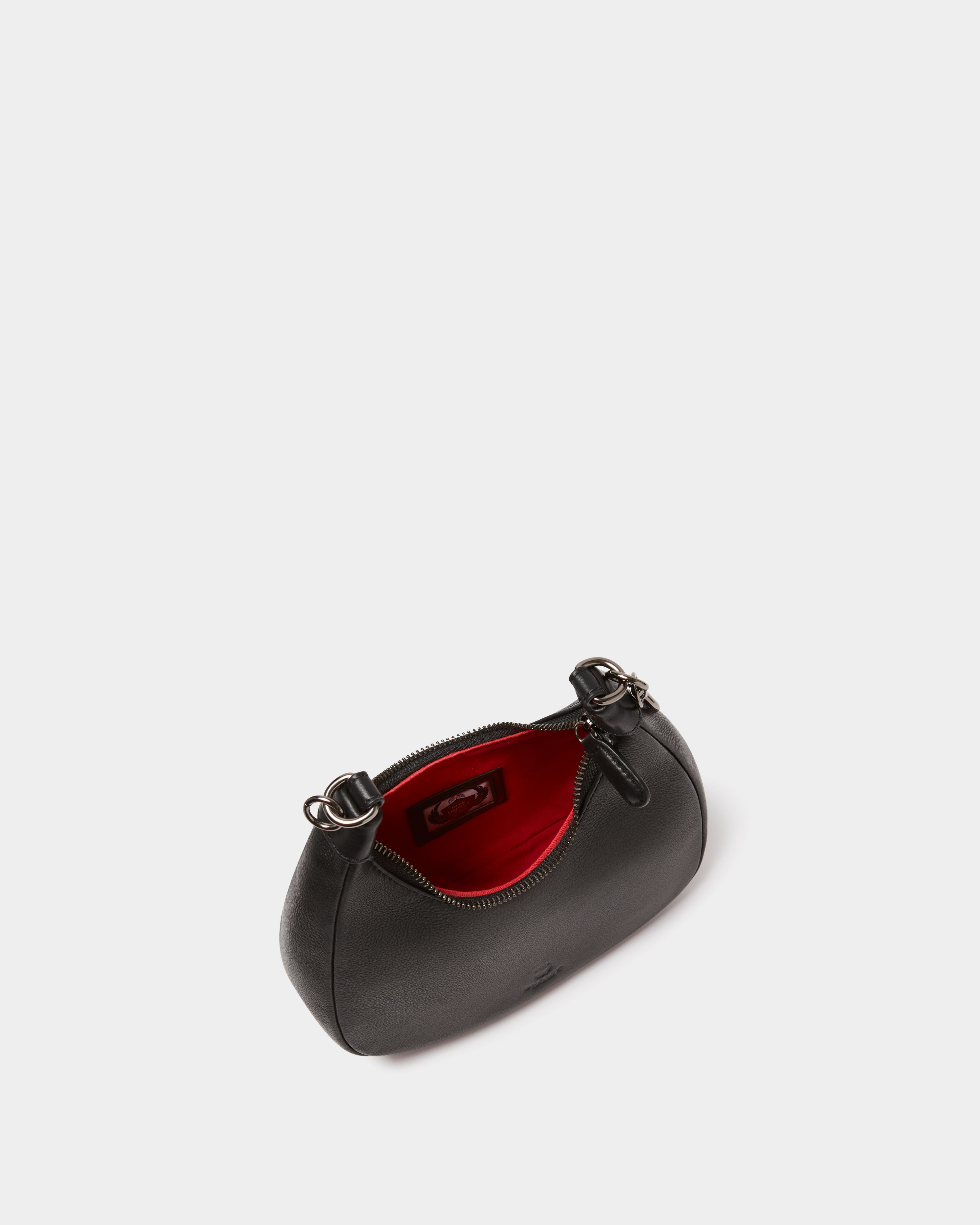 Image number 3 of The Wristlet Leather Bag in Black