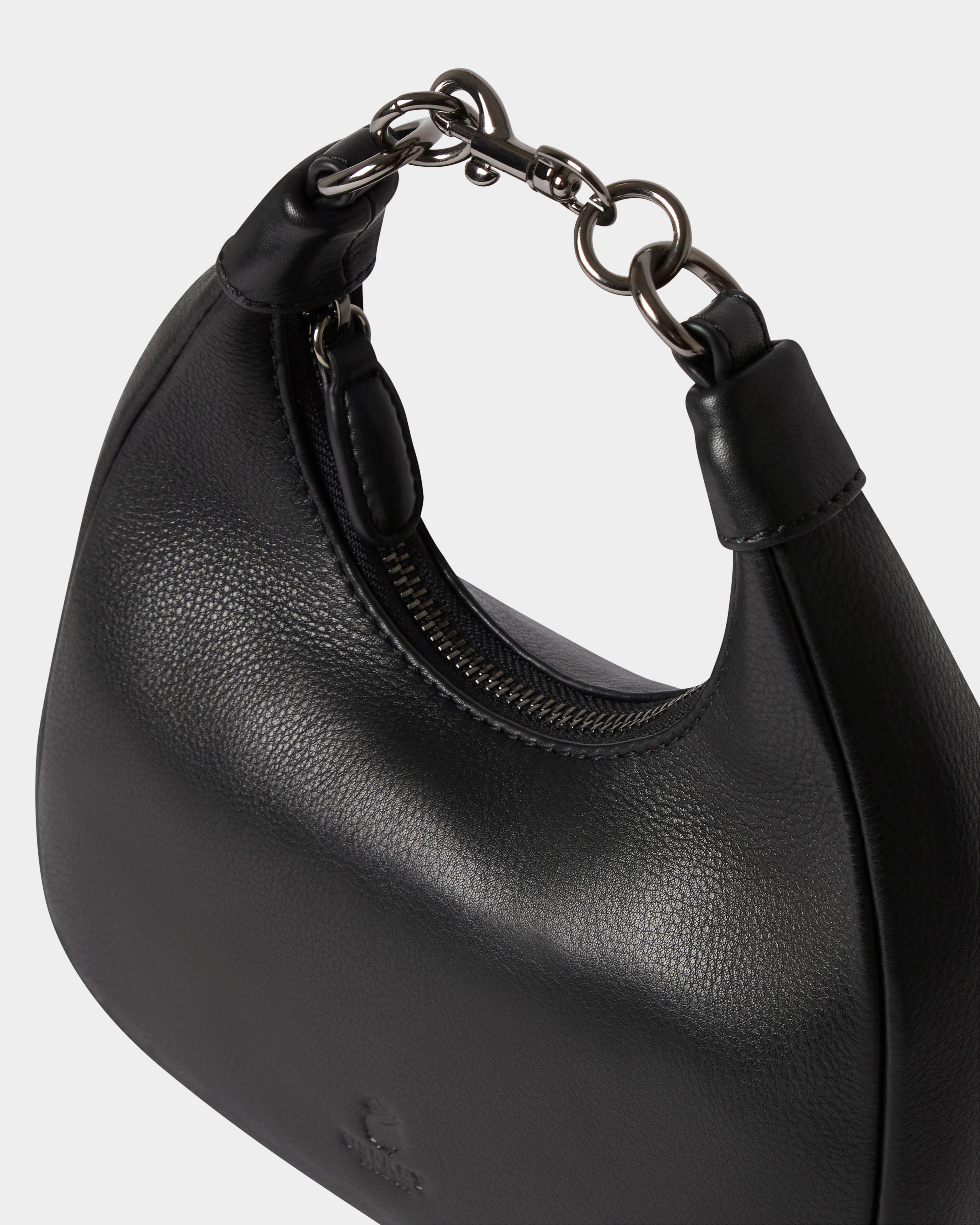 Image number 5 of The Wristlet Leather Bag in Black
