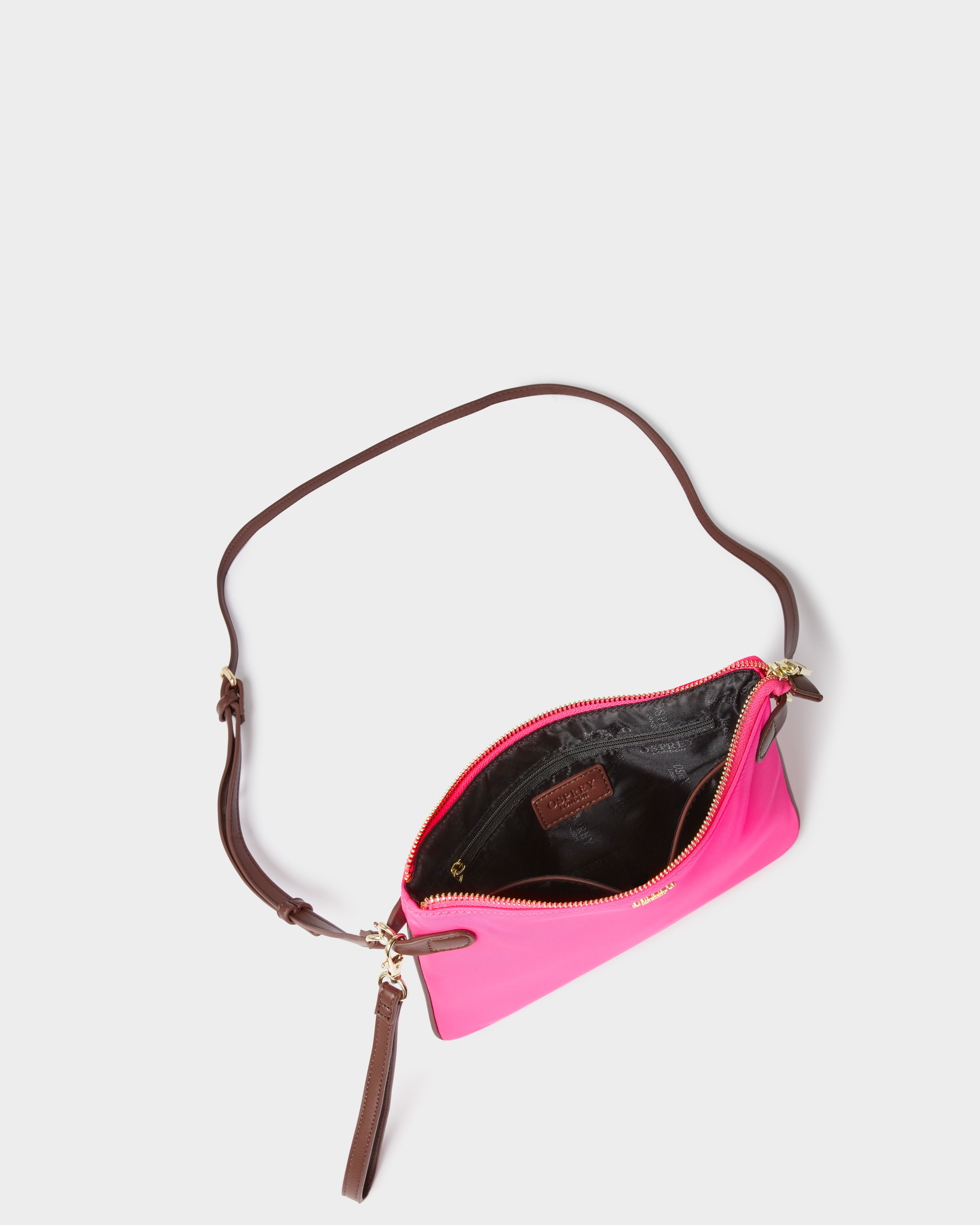 Image number 3 of The Escape Nylon Crossbody in Bright Pink