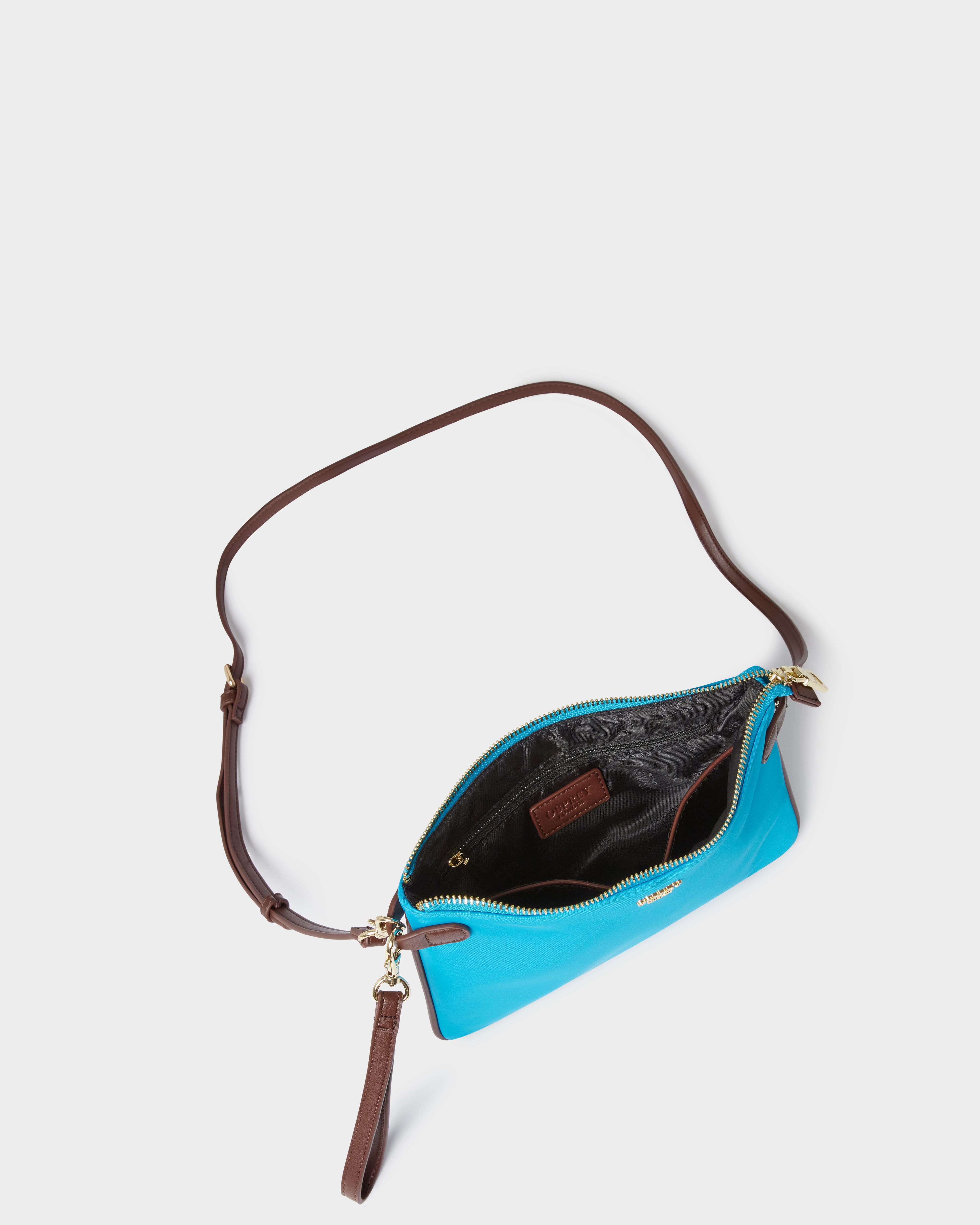 Image number 3 of The Escape Nylon Crossbody in Electric Light Blue