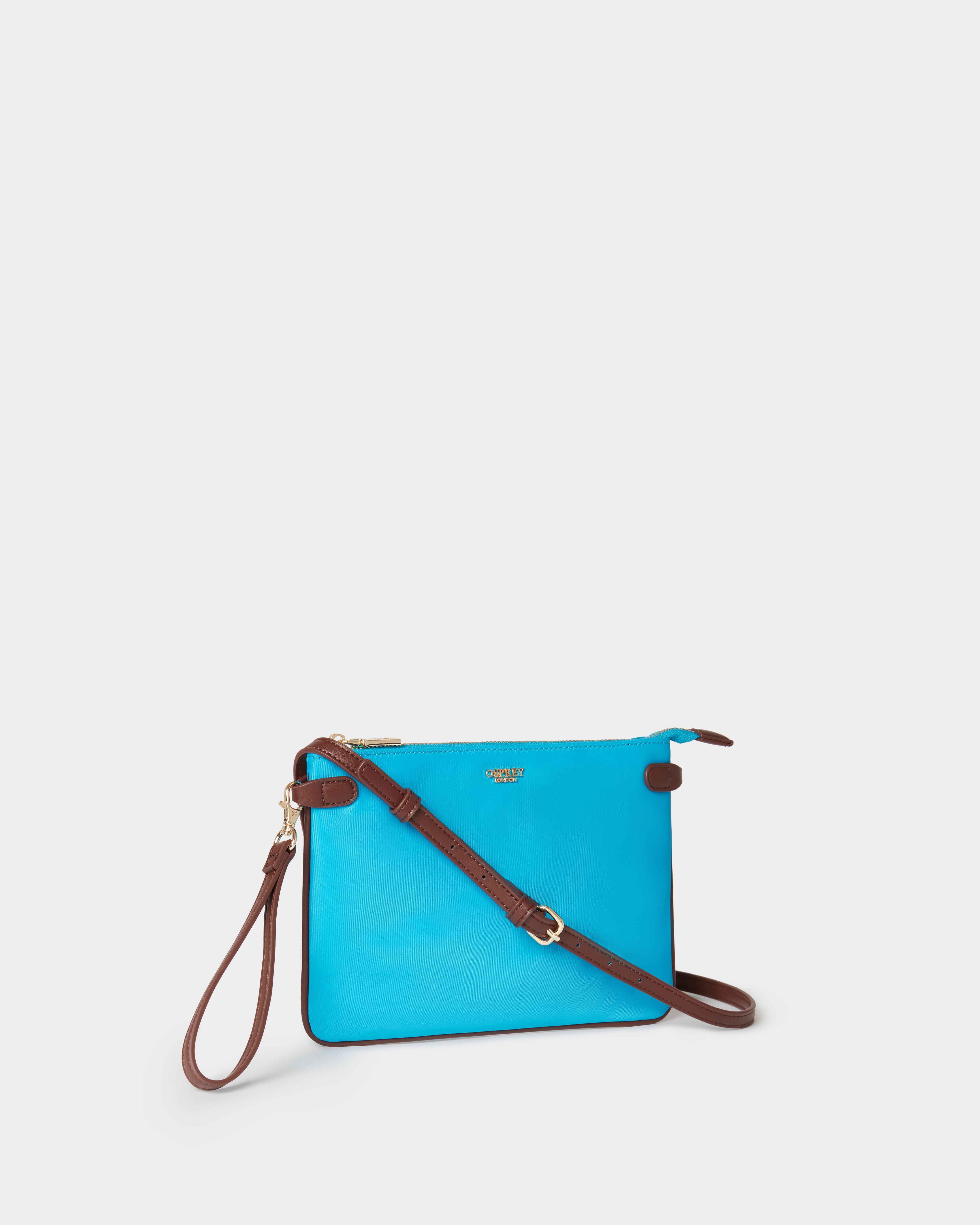 Image number 2 of The Escape Nylon Crossbody in Electric Light Blue