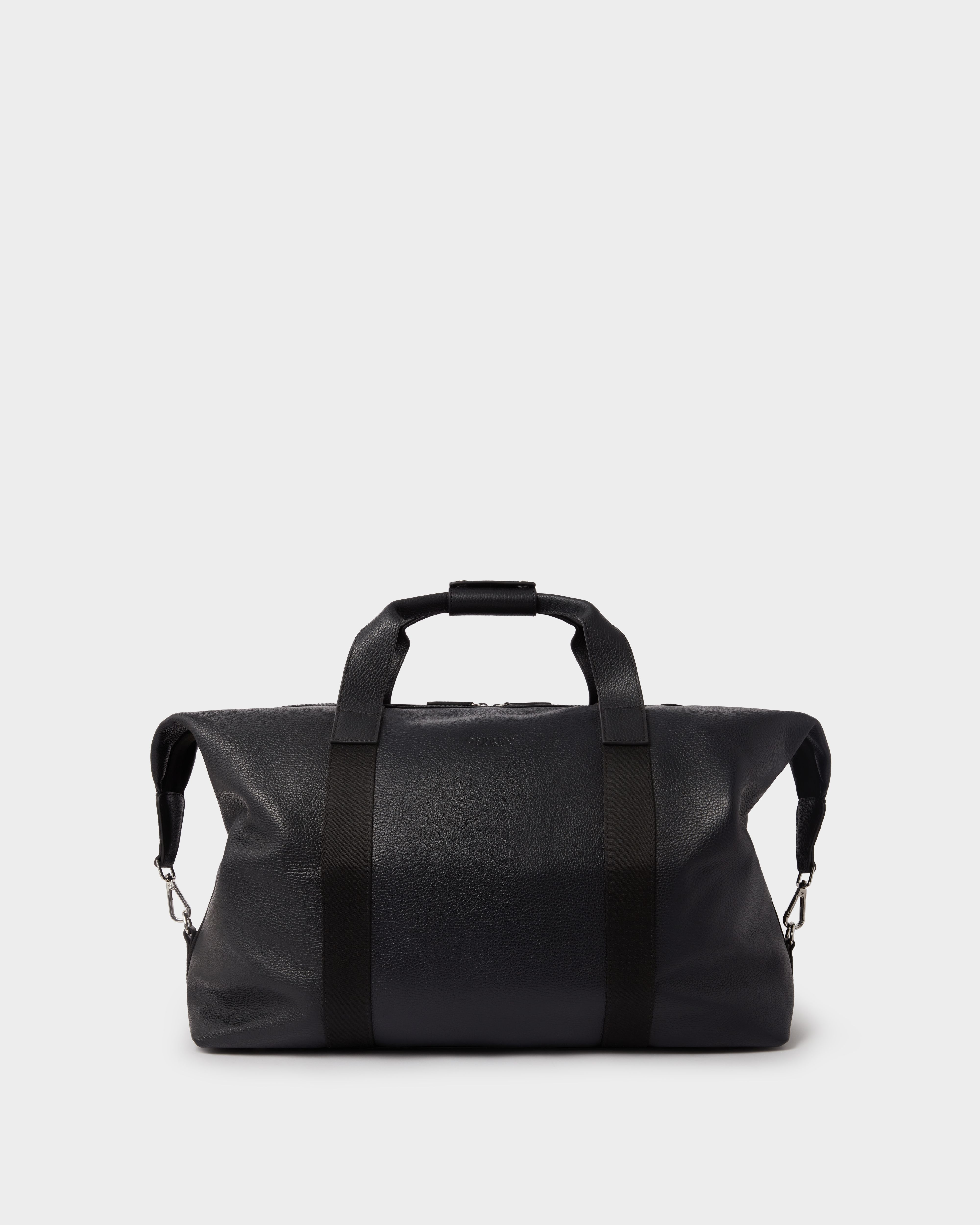 Image number 4 of The Toby Leather Weekender in Black