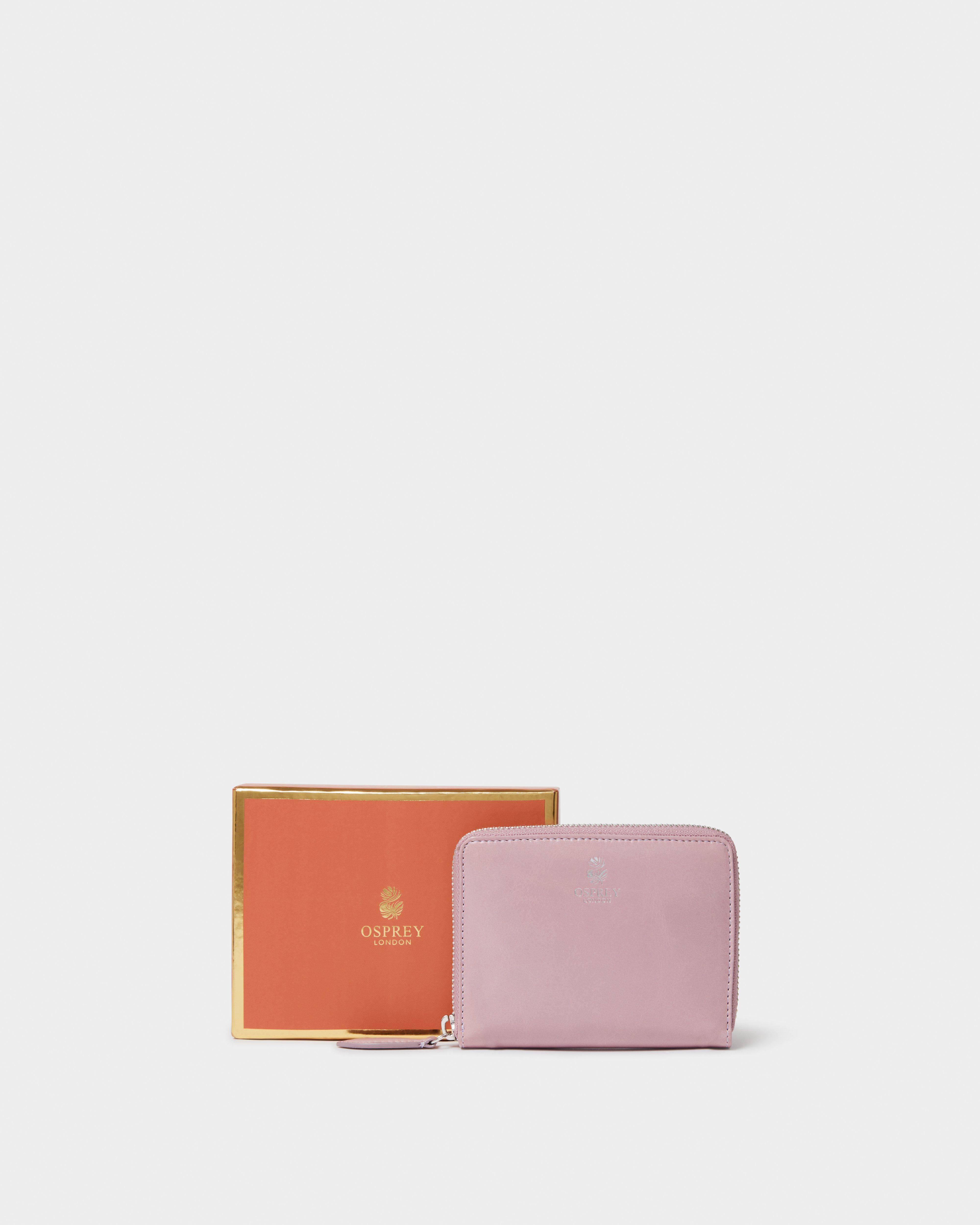 The Wentworth Medium Leather Zip Around in Heather