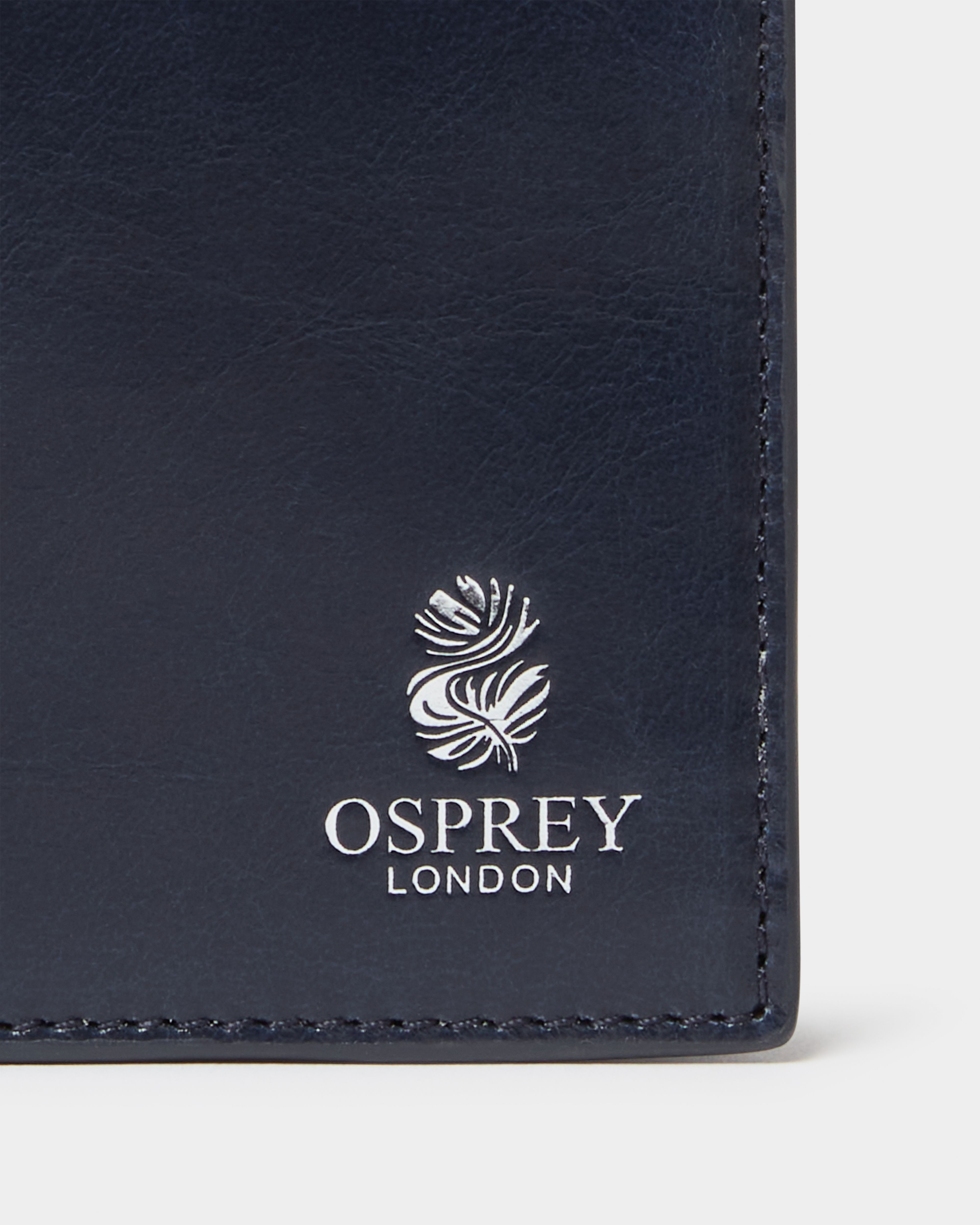 Image number 5 of The Wentworth Leather Passport Cover in Navy
