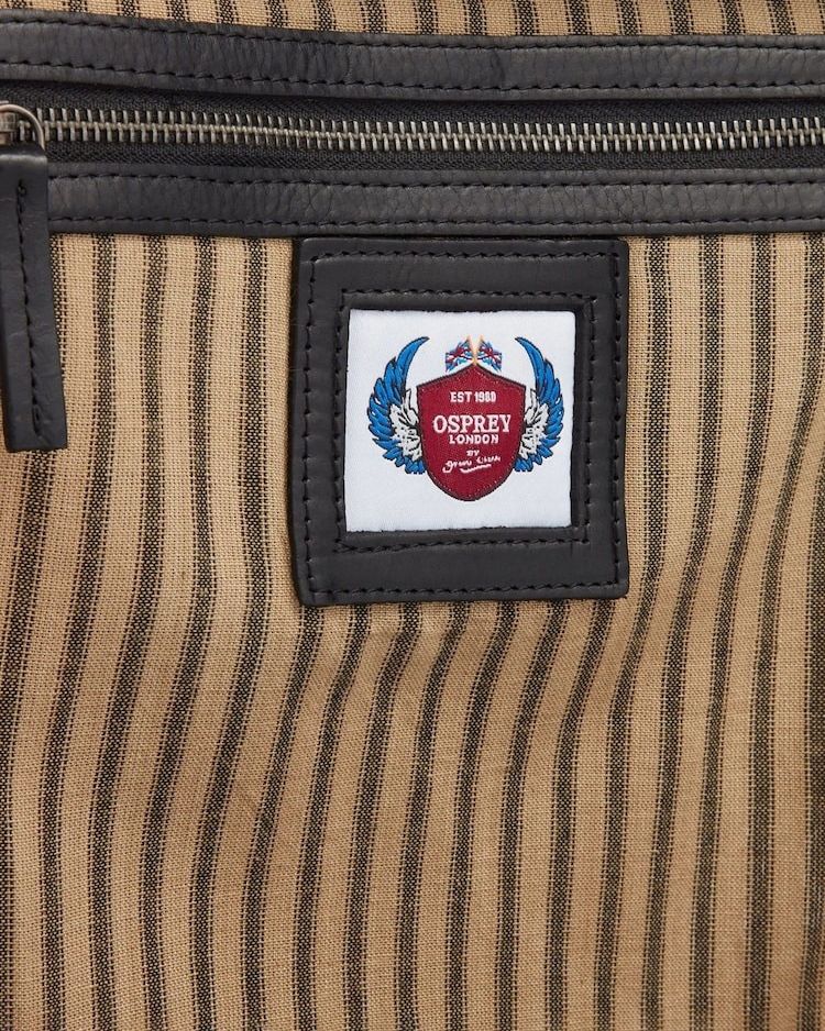Image number 5 of The Smithy Large Leather Messenger in Black