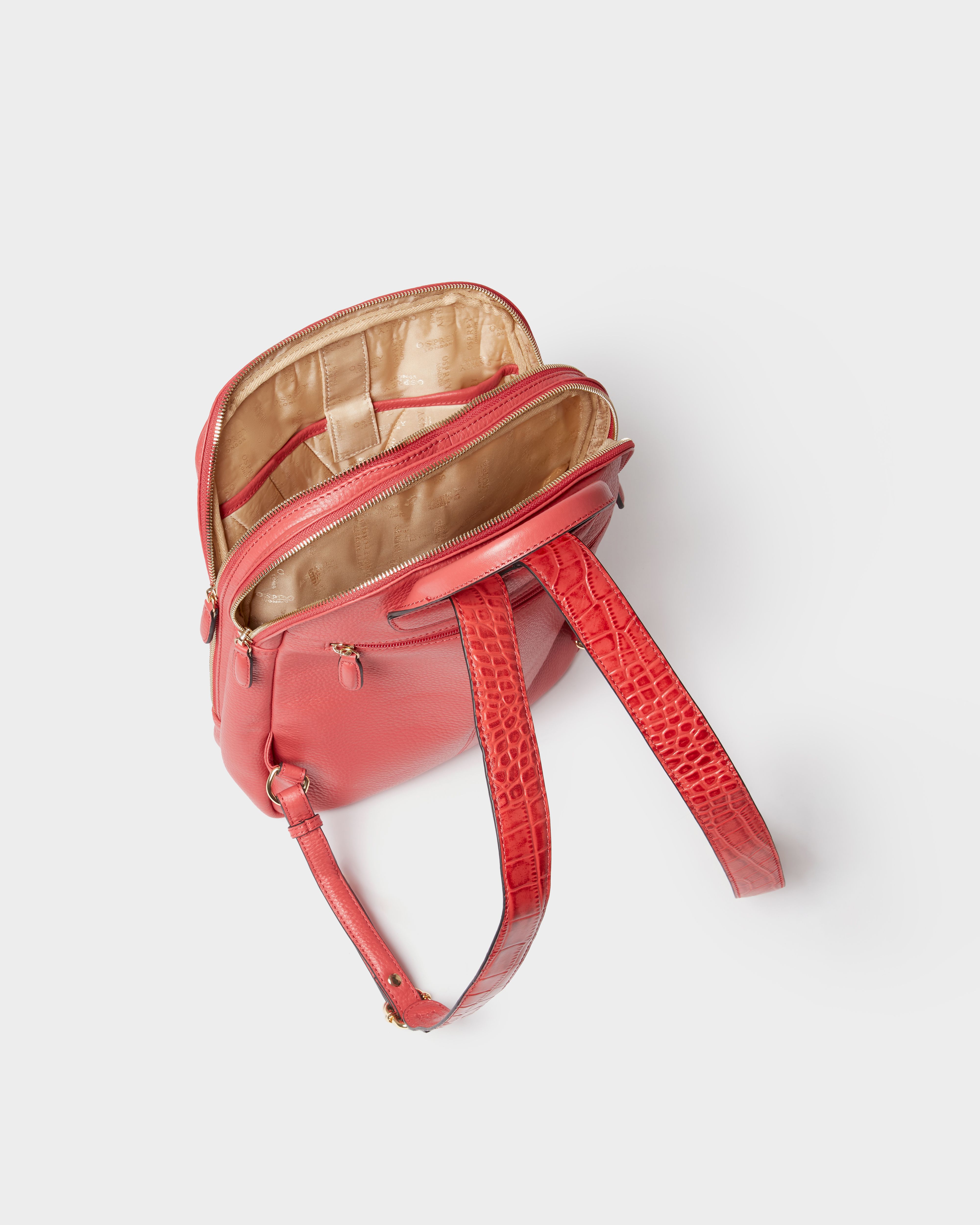 Image number 3 of The Kellie Leather Backpack in Rosewood