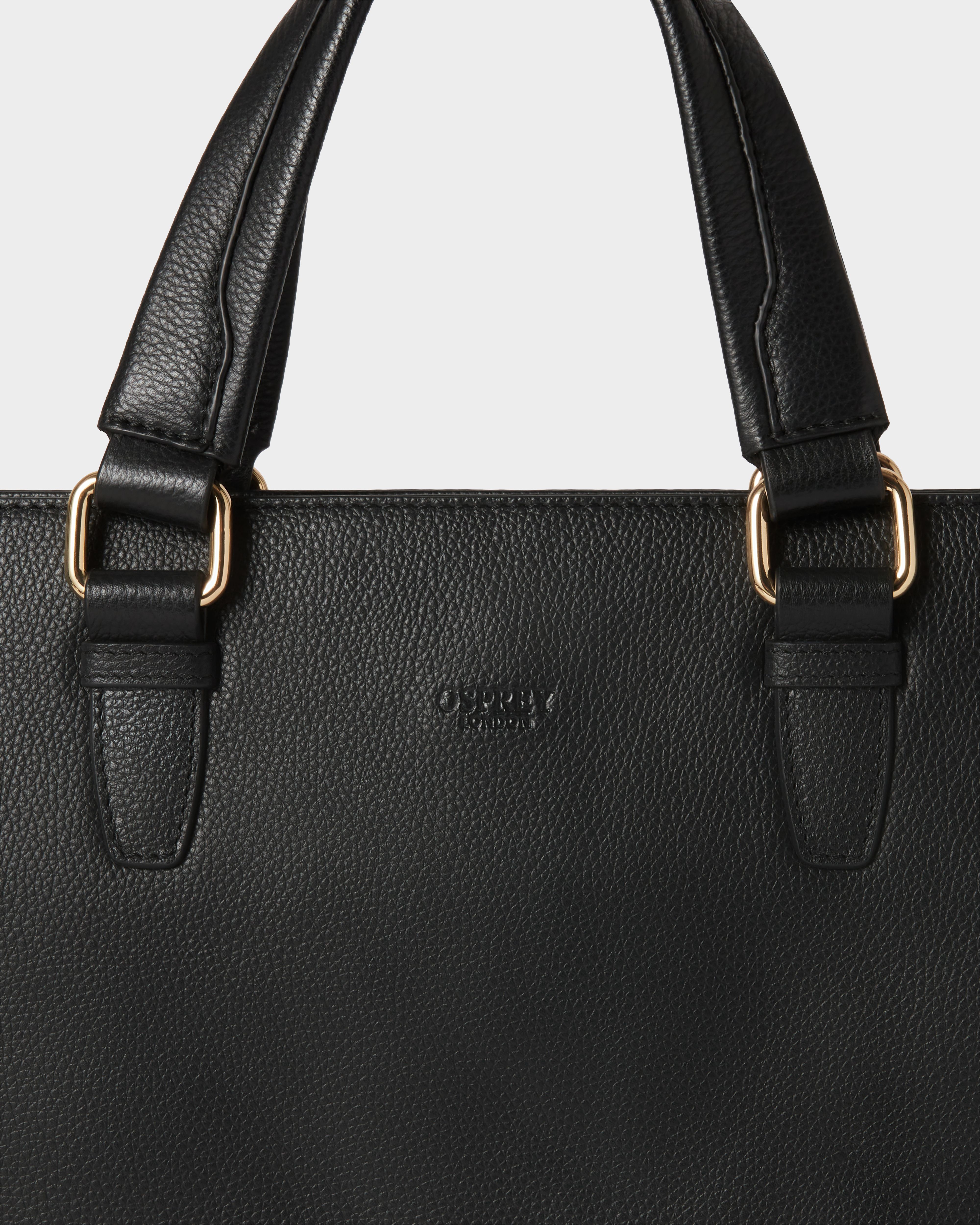 Image number 6 of The Mercury Leather Laptop Bag in Black