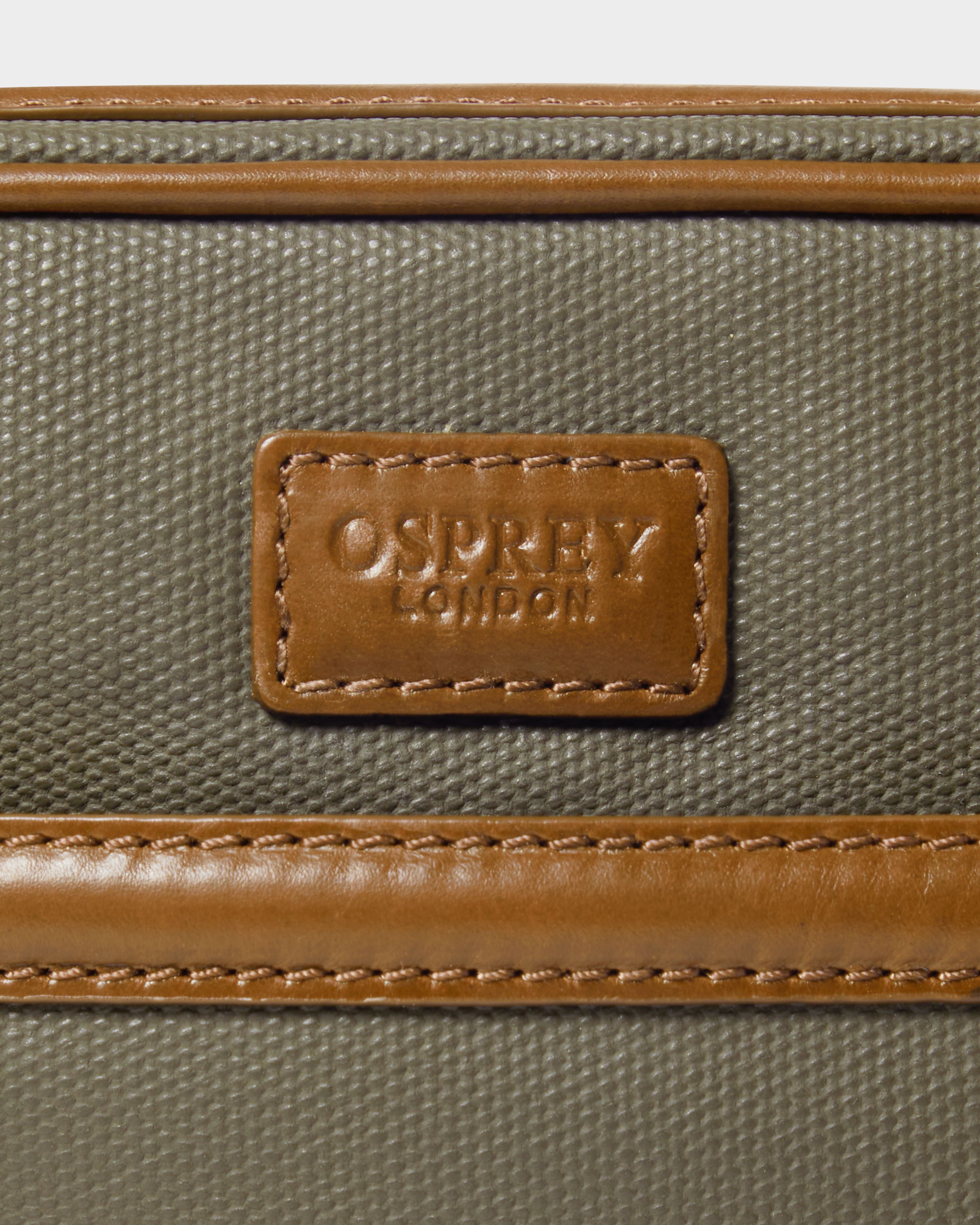 Image number 5 of The Frontline Waxed Canvas and Leather Messenger in Khaki & Chestnut