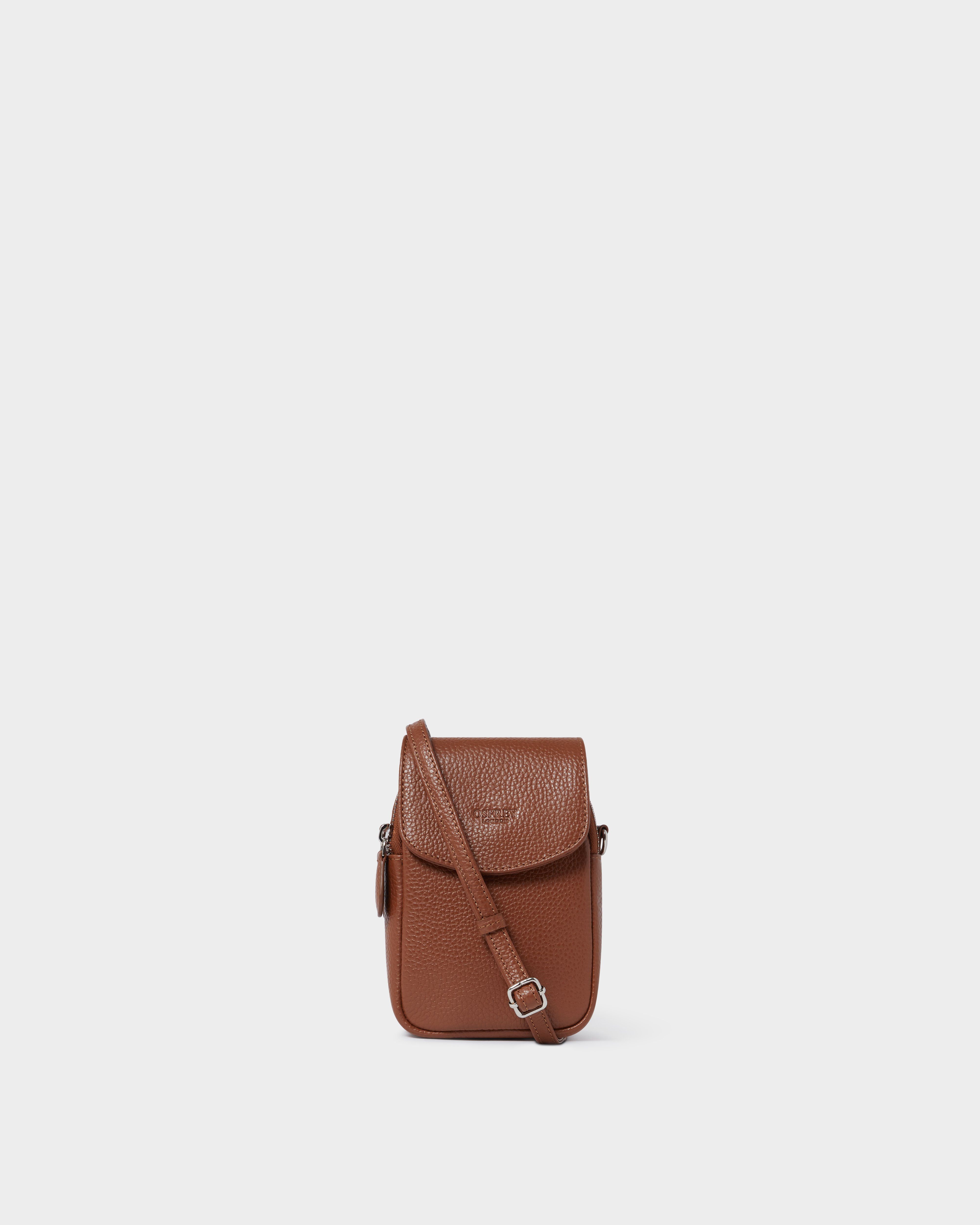 The Sprinter Leather Phone Bag in Tan