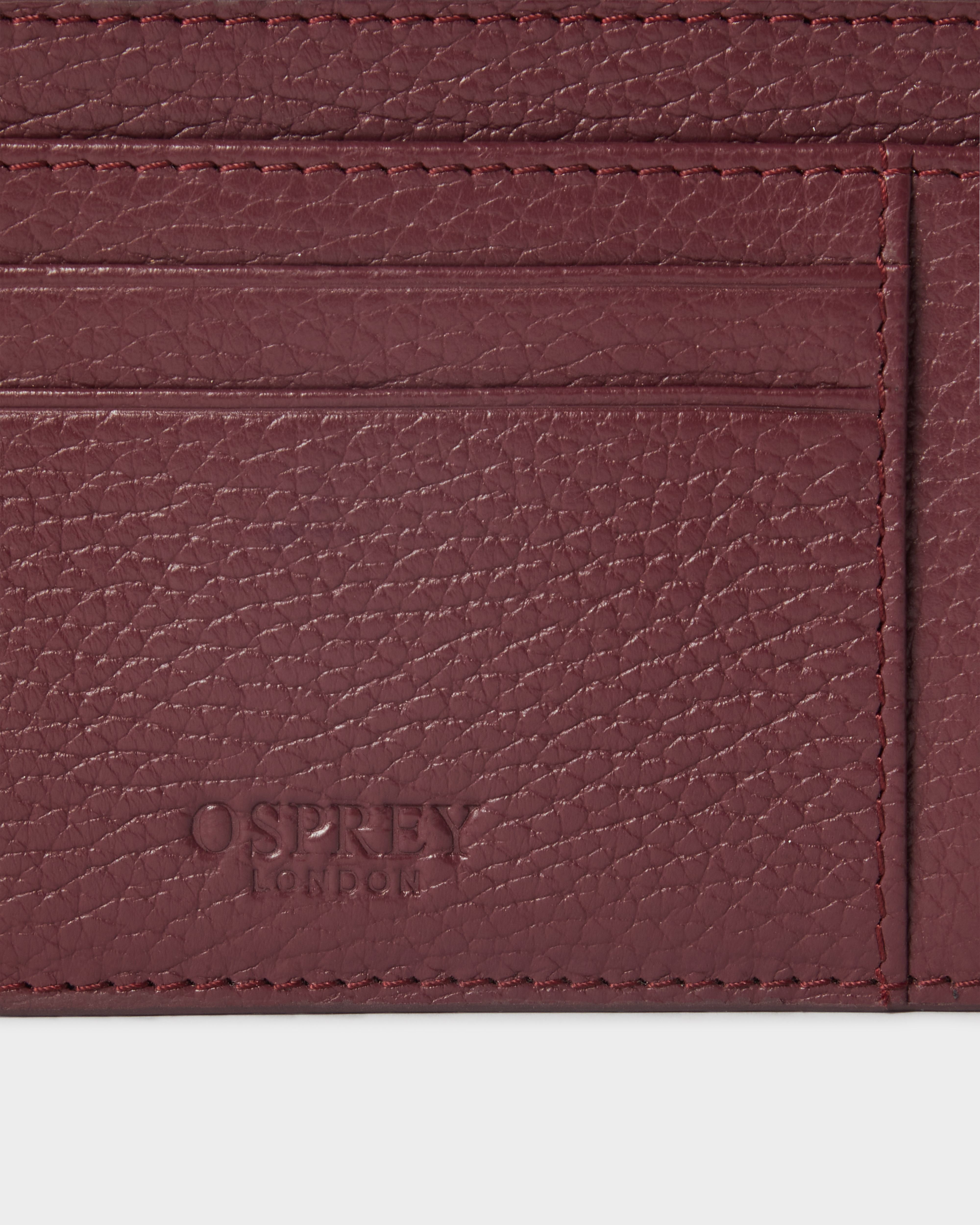 Image number 5 of The Jacob Leather Zip Card Holder in Merlot
