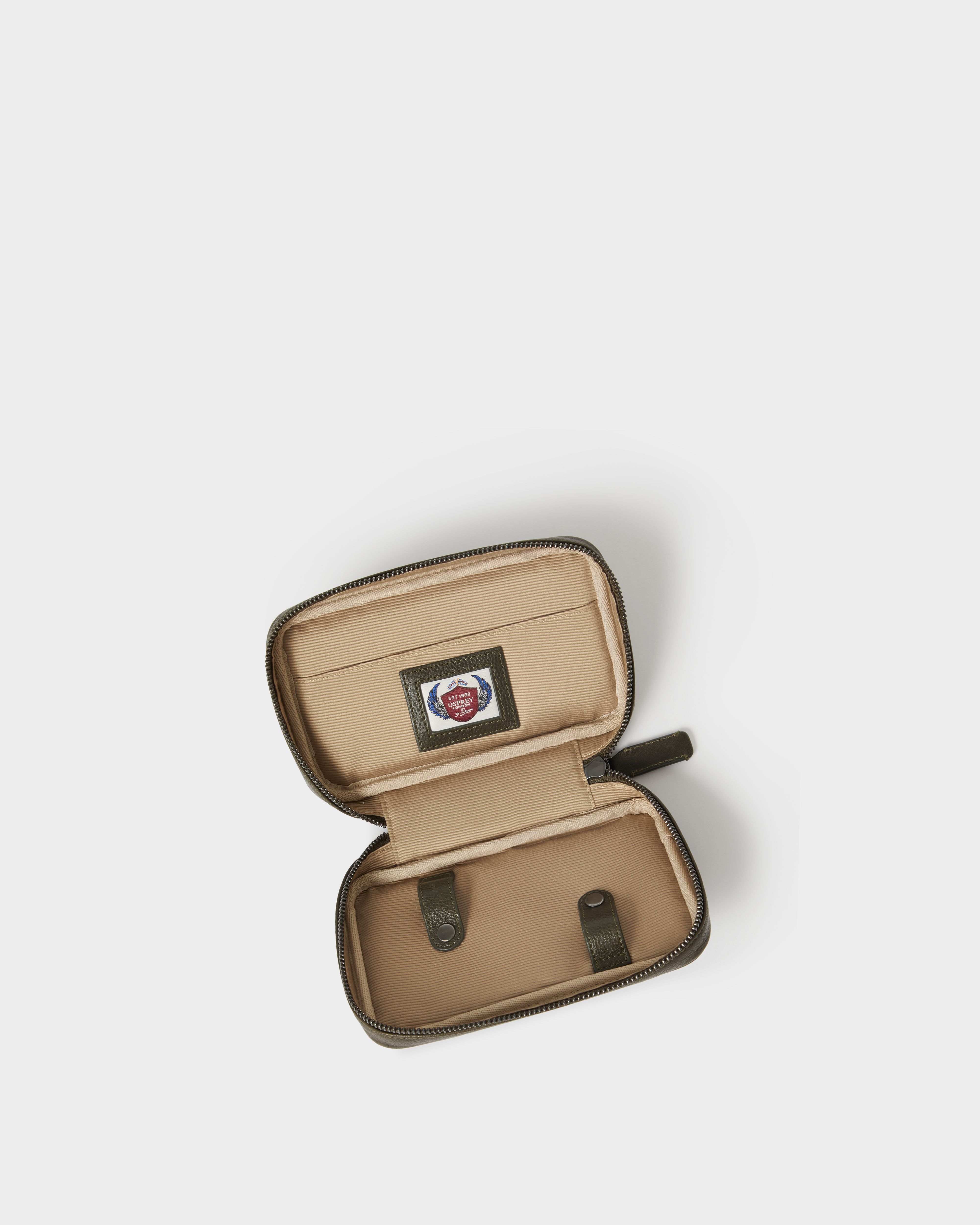 Image number 4 of The Compass Leather Travel Manager in Dark Olive