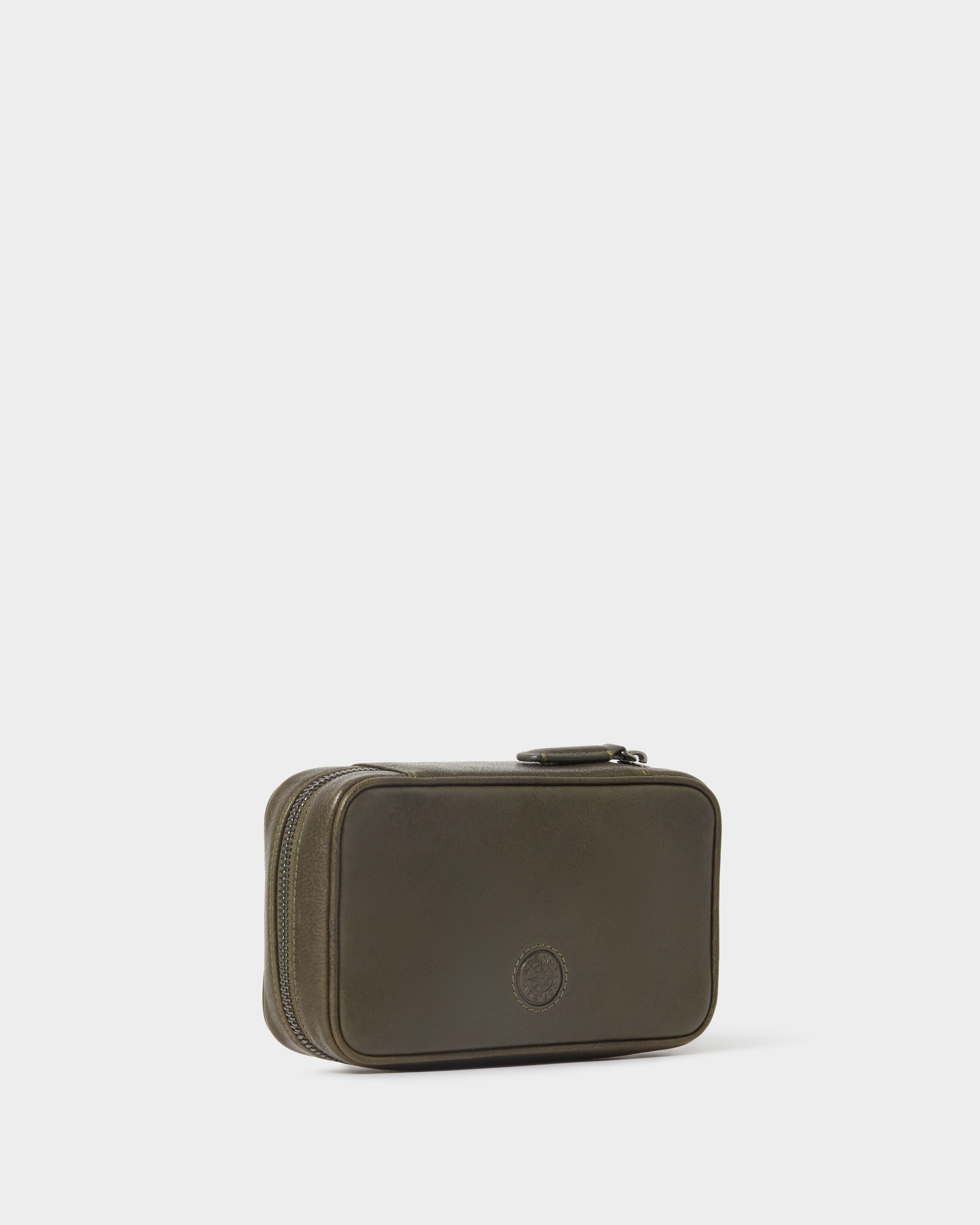 Image number 3 of The Compass Leather Travel Manager in Dark Olive