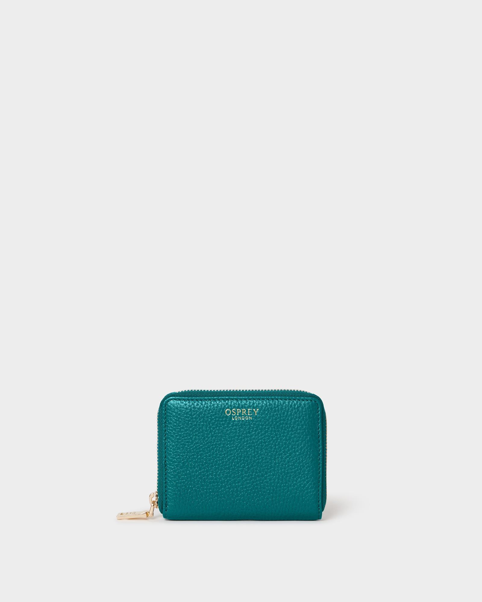 Image number 1 of The Core Small Leather Zip Around Purse in Dark Teal