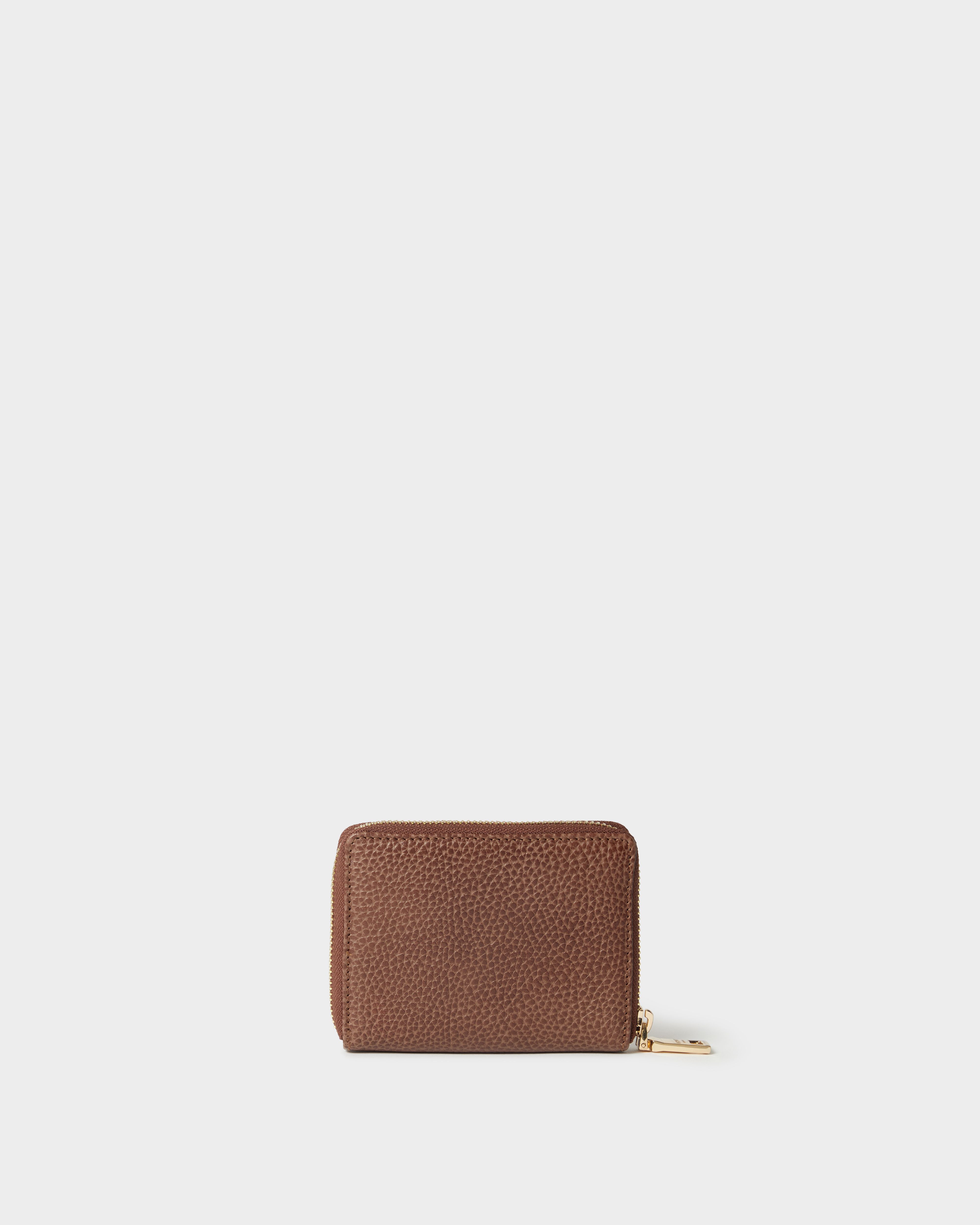 Image number 4 of The Core Small Leather Zip Around Purse in Tan