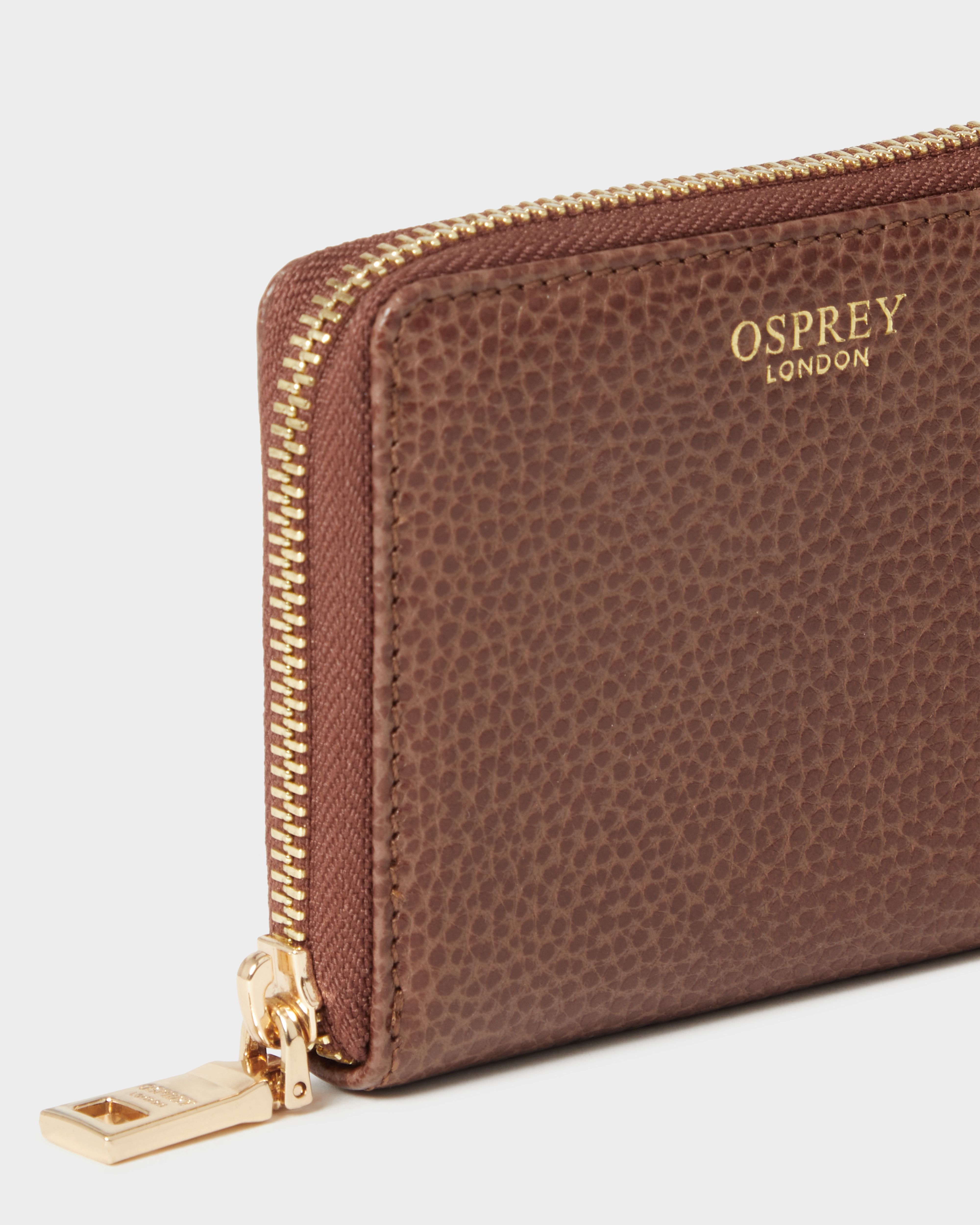 Image number 5 of The Core Small Leather Zip Around Purse in Tan