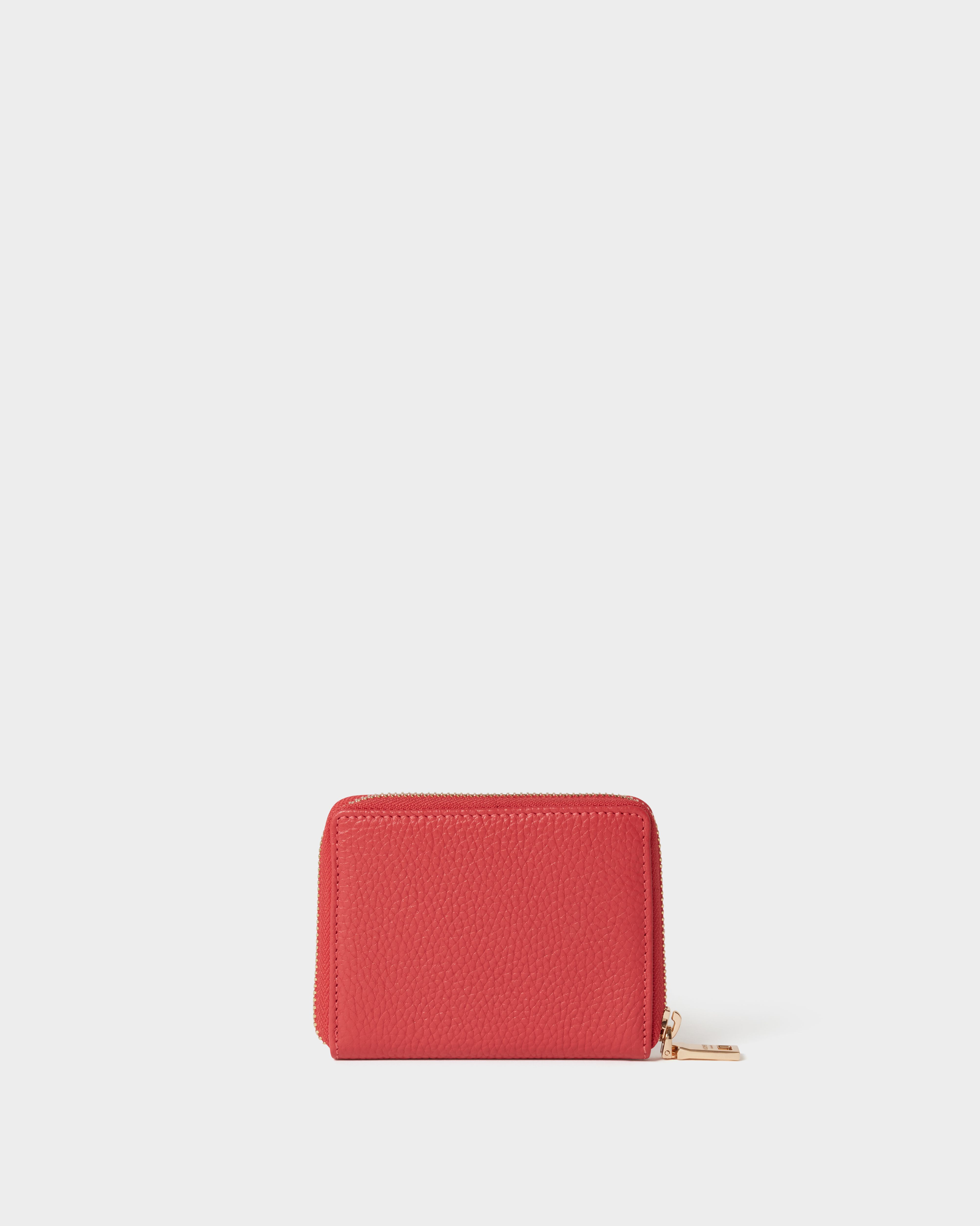 Image number 4 of The Core Small Leather Zip Around Purse in Rosewood