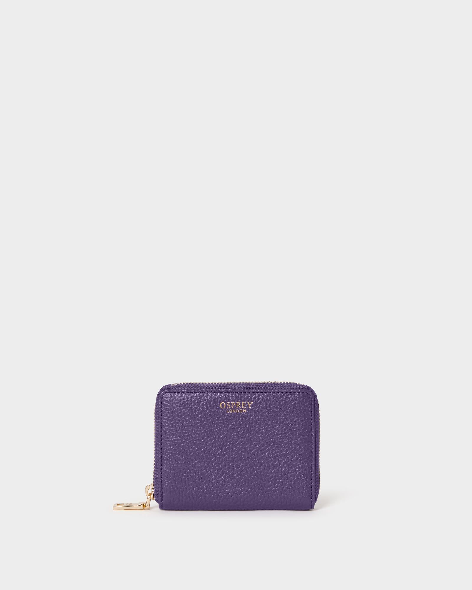 Image number 1 of The Core Small Leather Zip Around Purse in Purple