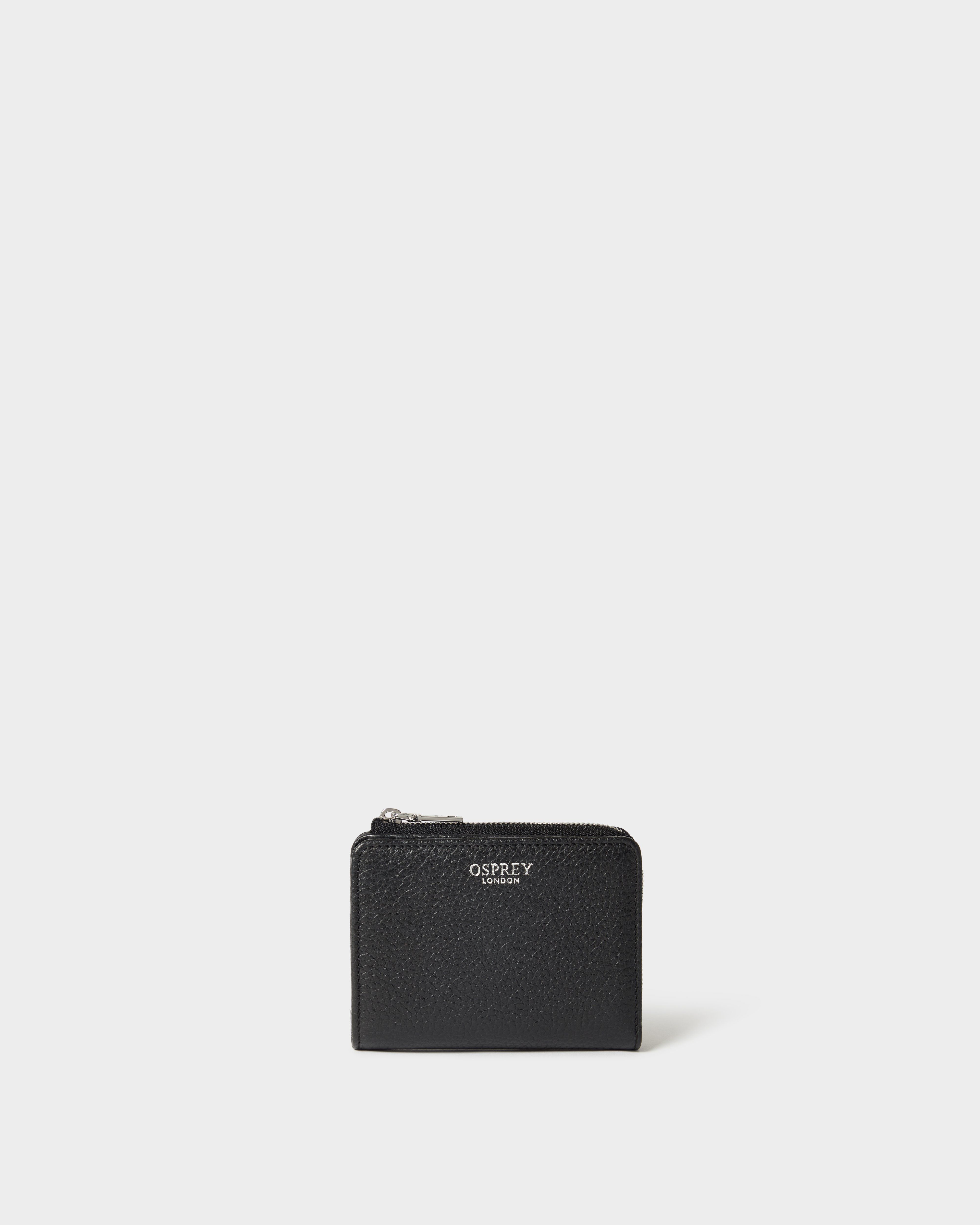 The Core Medium Leather Zip Matinee Purse in Black