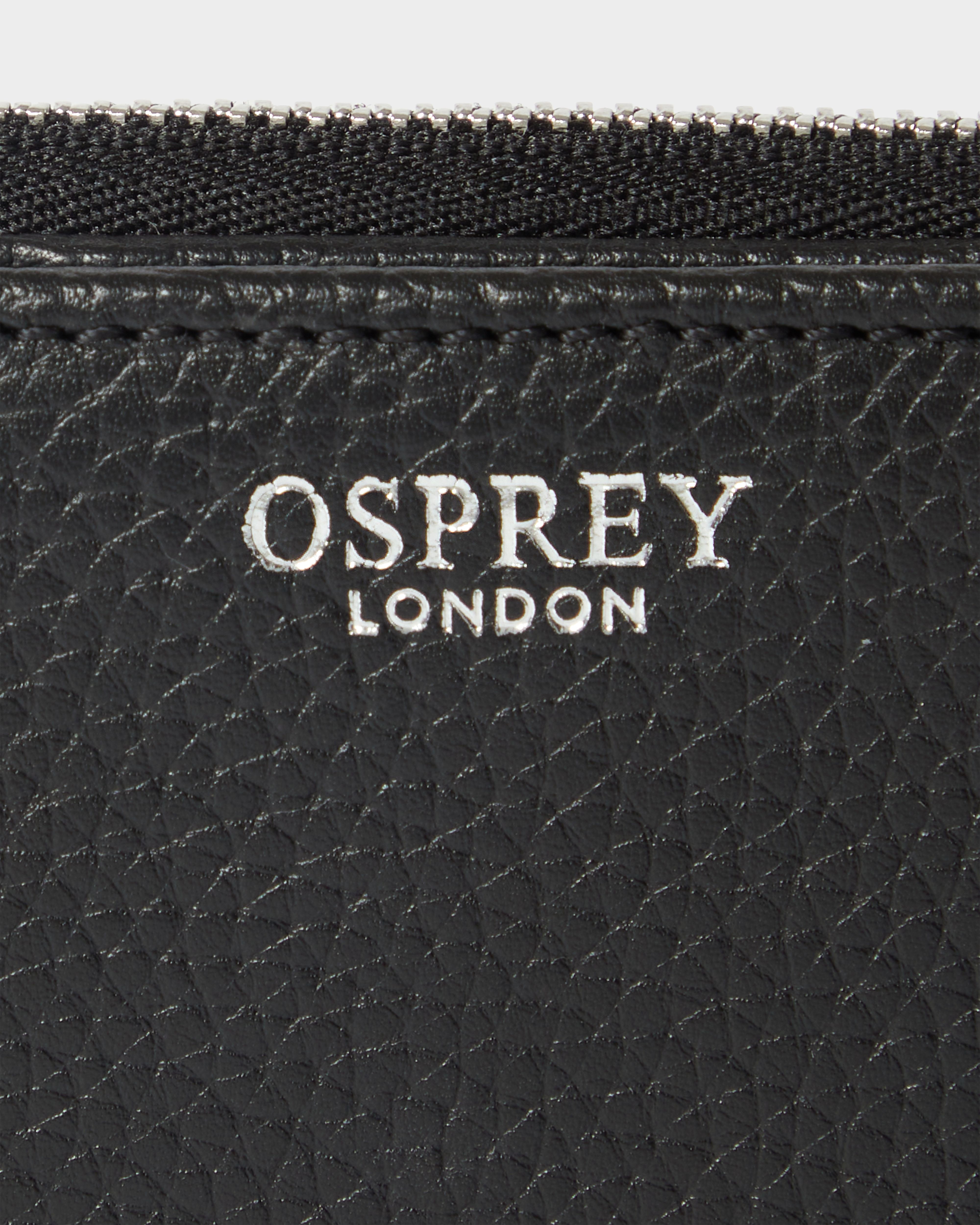 Image number 5 of The Core Medium Leather Zip Matinee Purse in Black