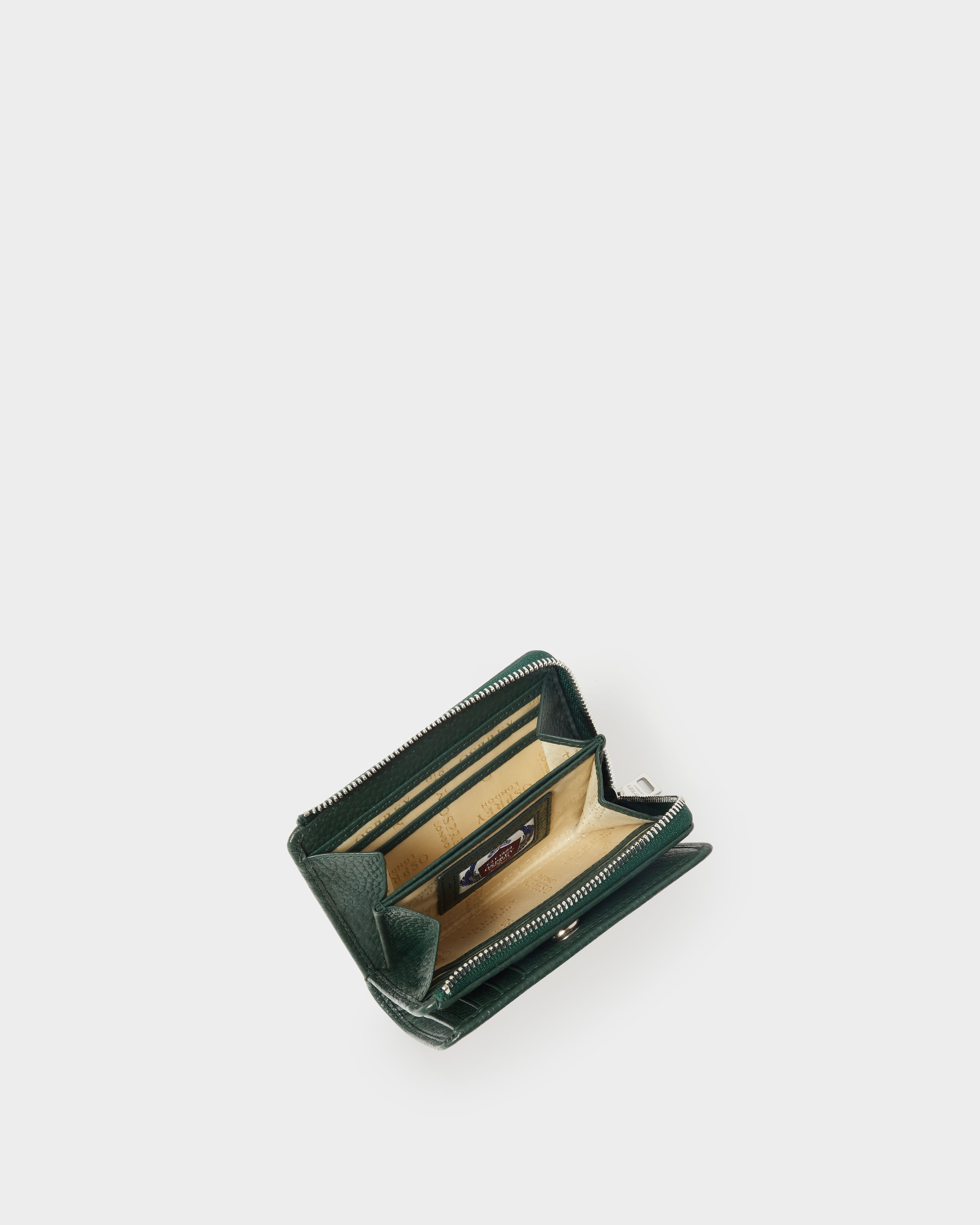 Image number 3 of The Core Medium Leather Zip Matinee Purse in Forest