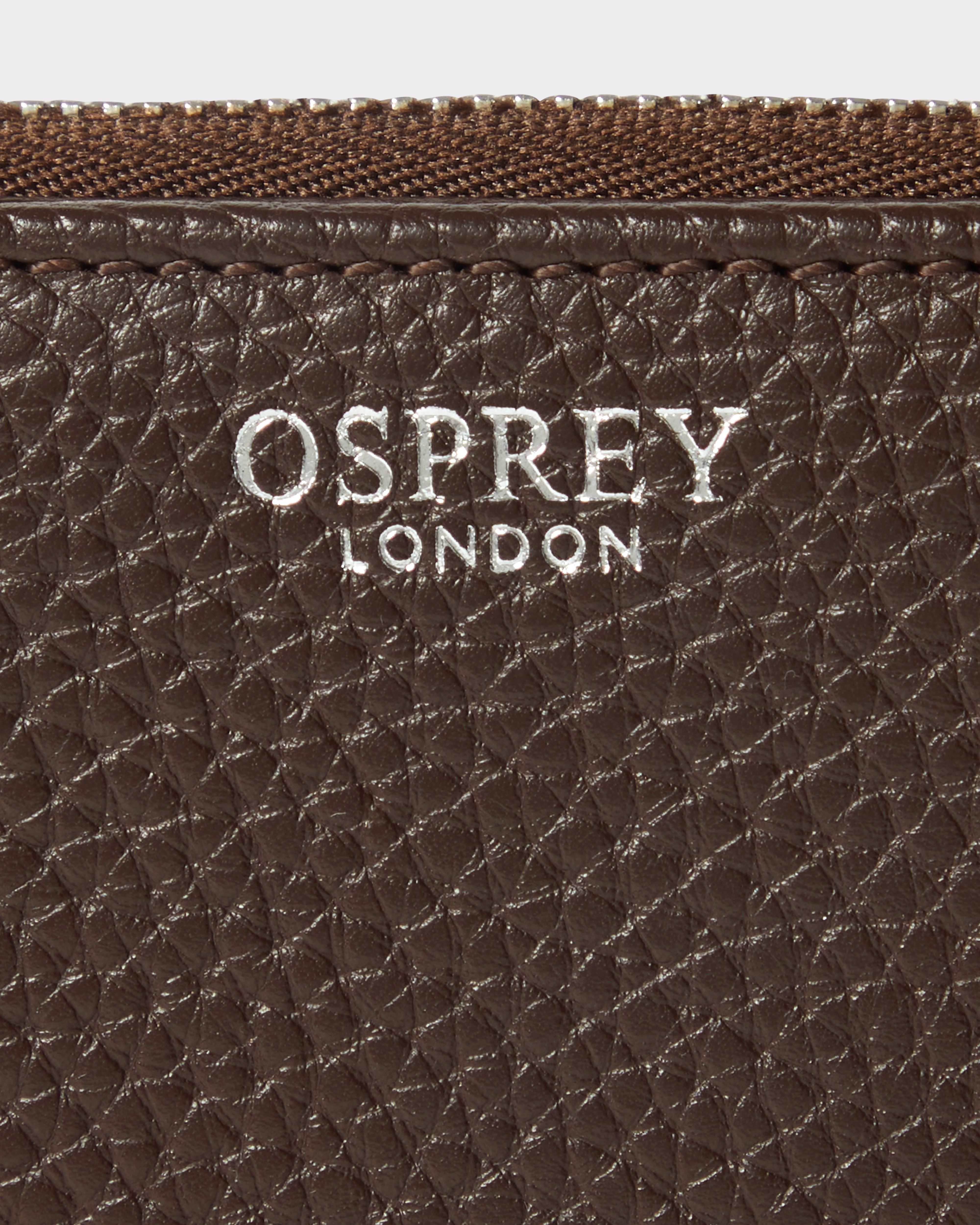 Image number 5 of The Core Medium Leather Zip Matinee Purse in Chocolate