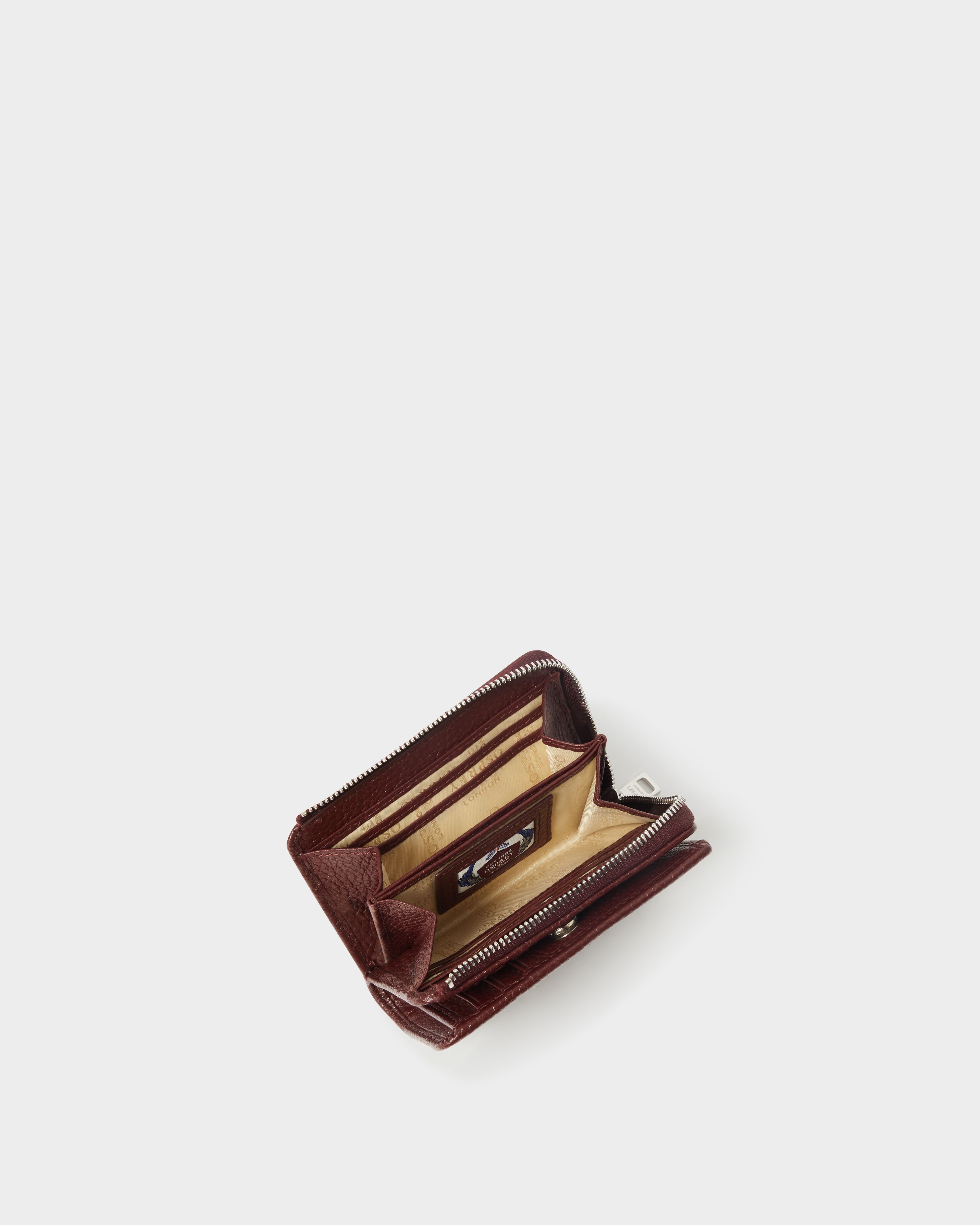 Image number 3 of The Core Medium Leather Zip Matinee Purse in Merlot