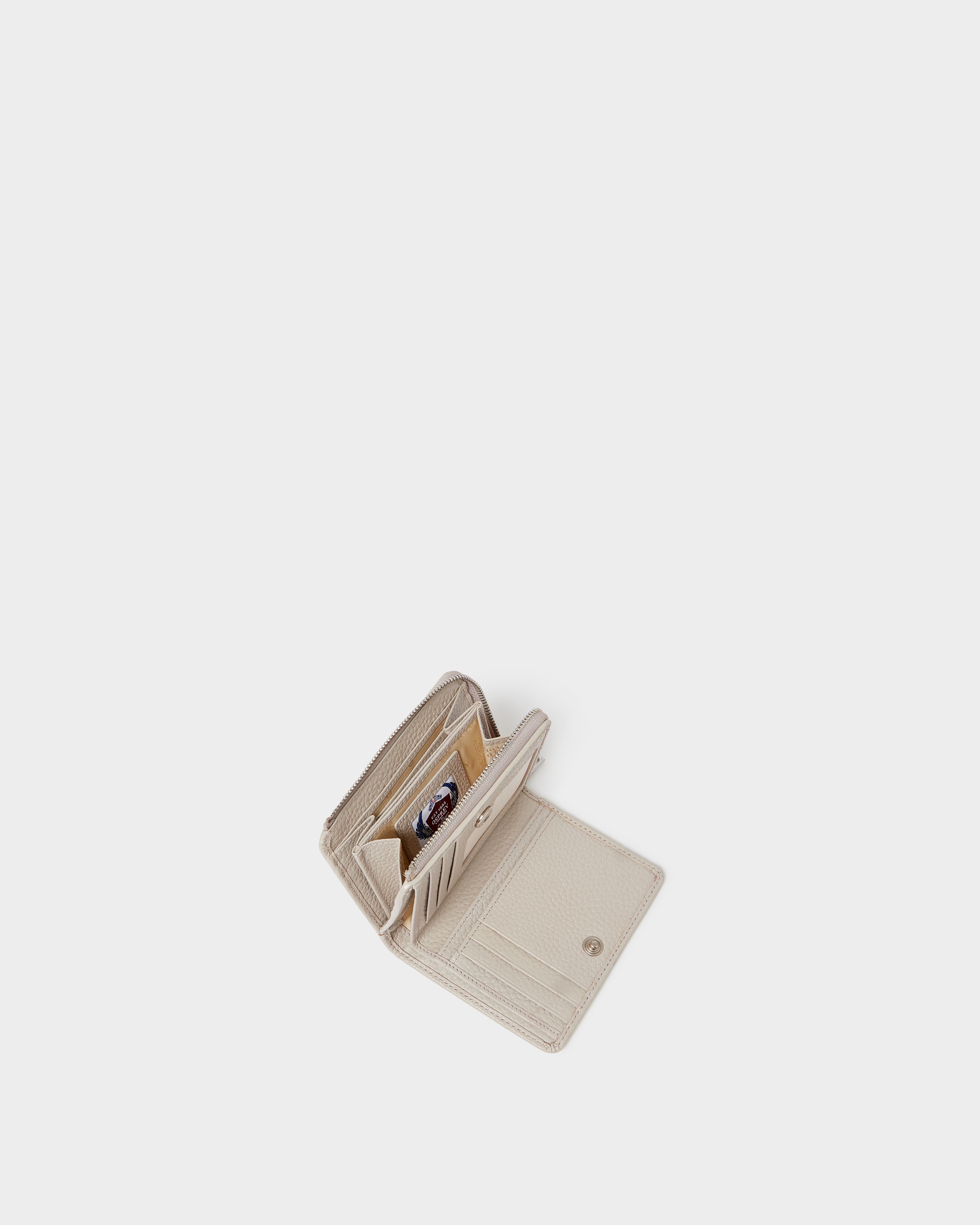 Image number 3 of The Core Medium Leather Zip Matinee Purse in Taupe