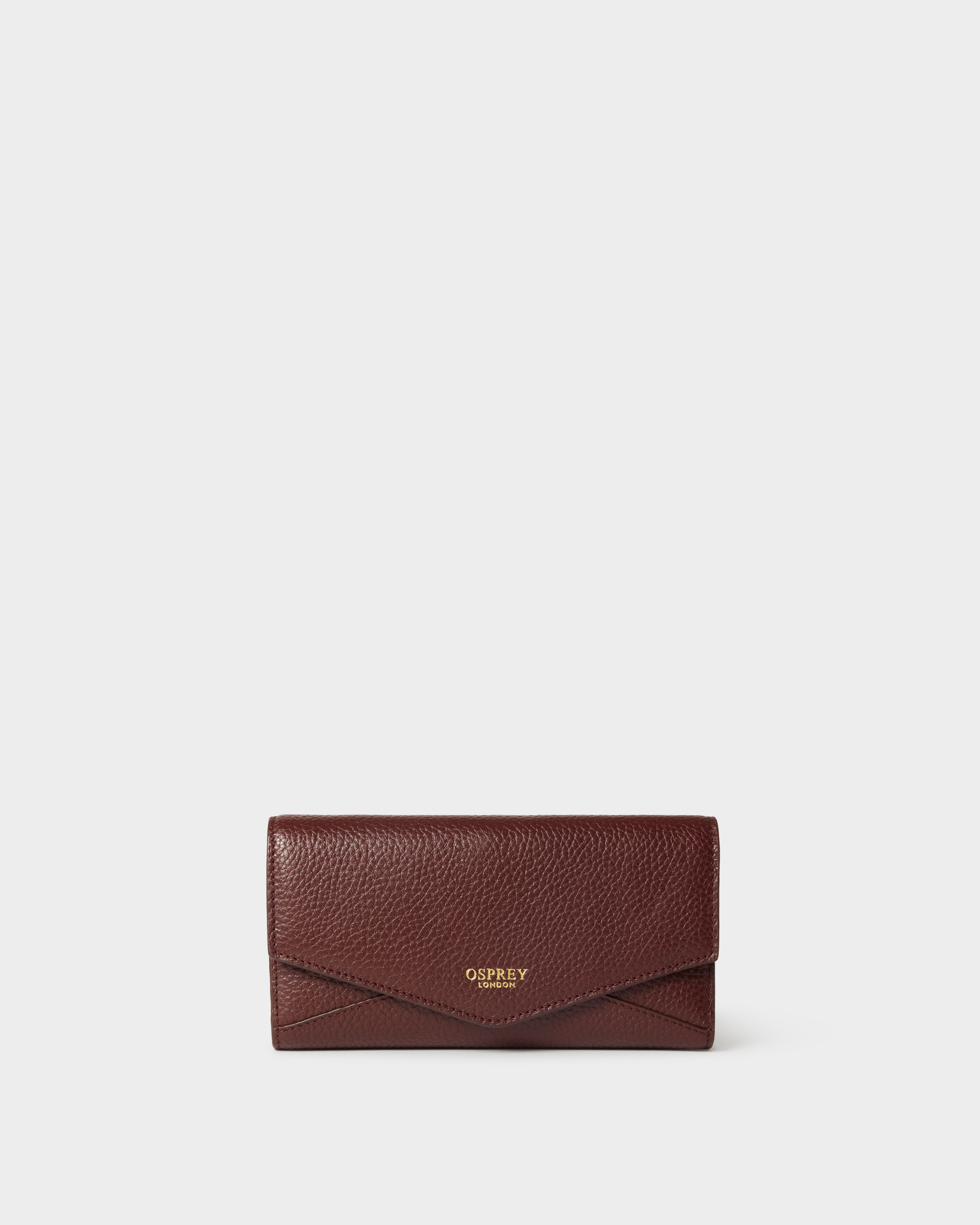 The Core Medium Leather Matinee Purse in Merlot
