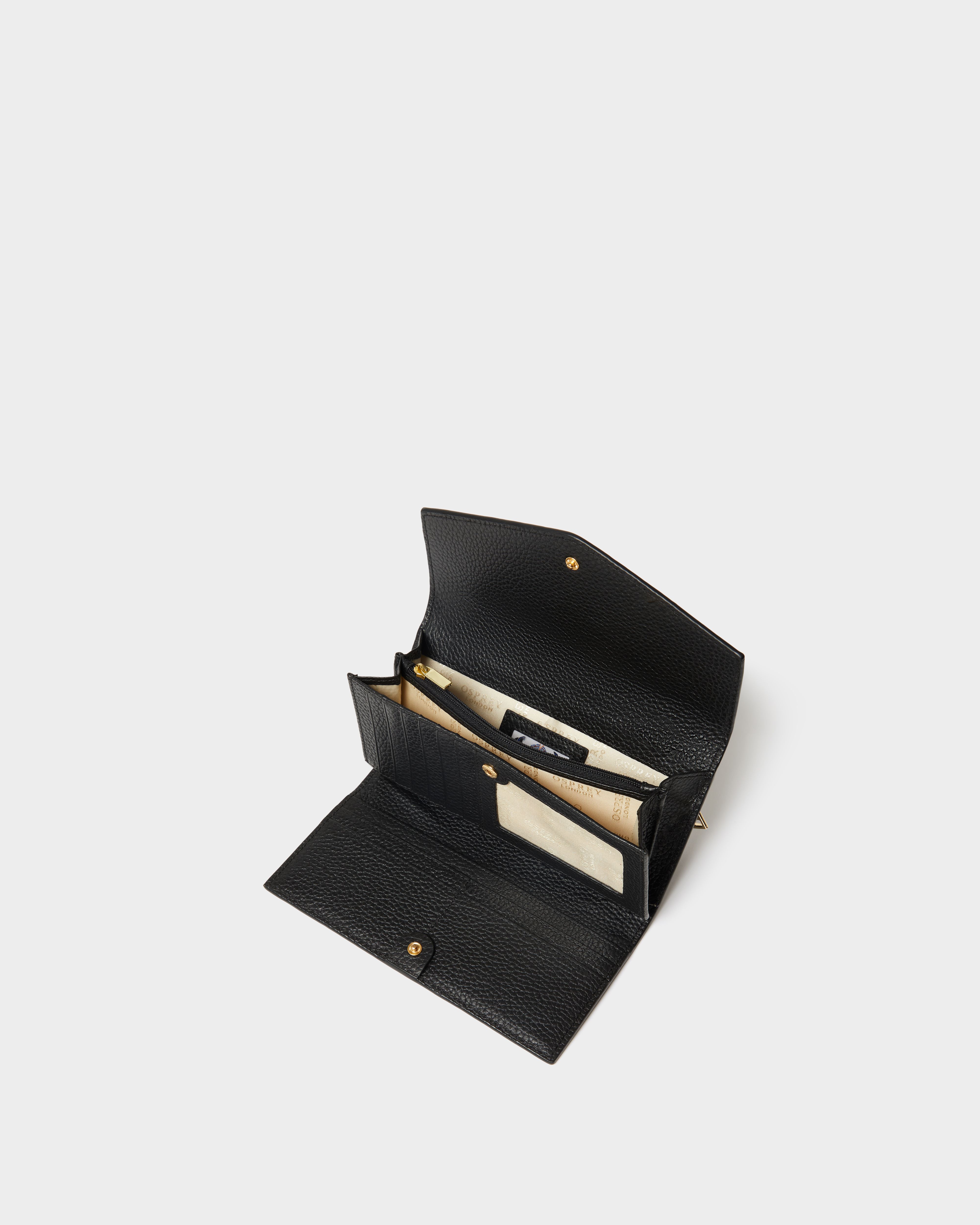 Image number 3 of The Core Medium Leather Matinee Purse in Black