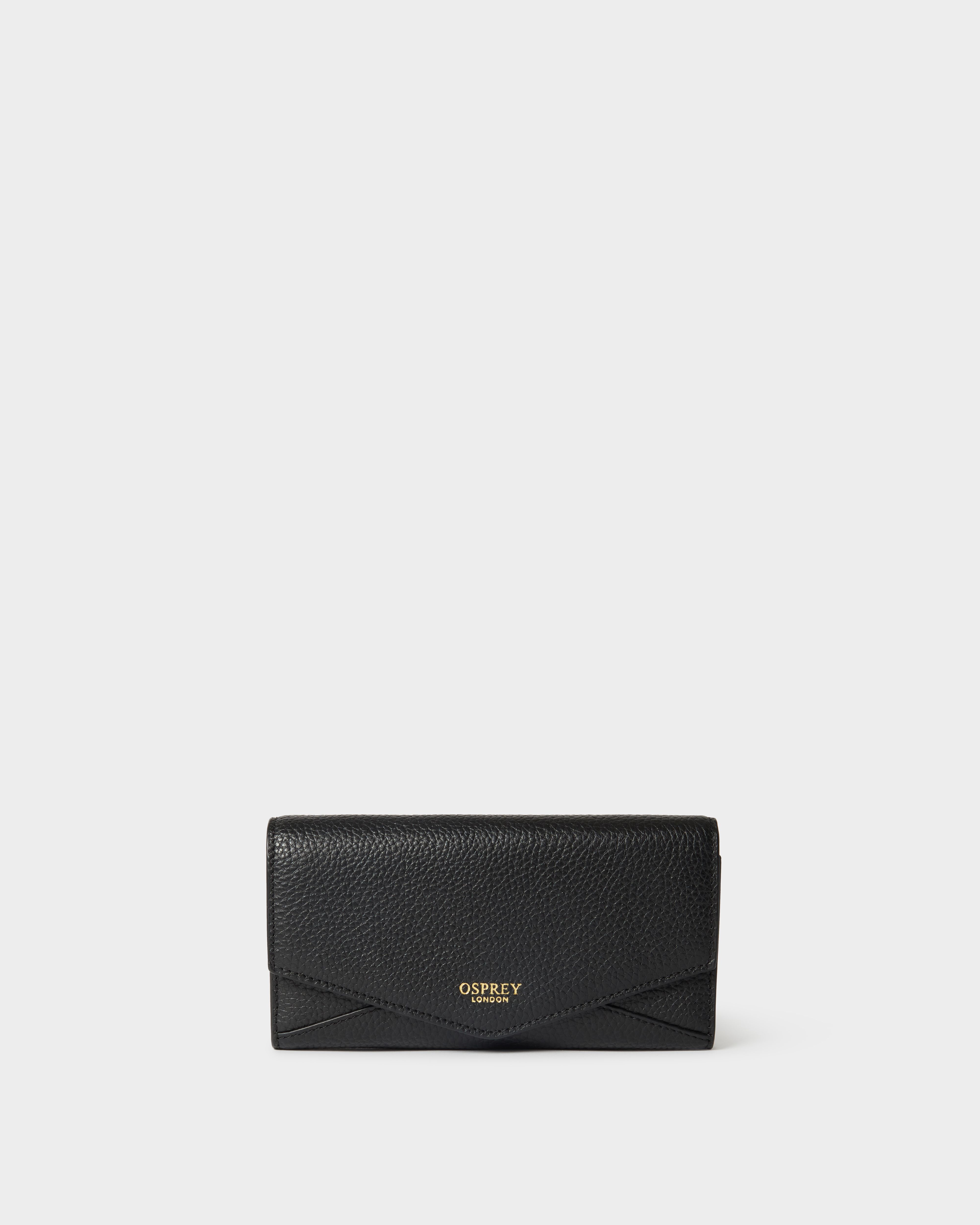 The Core Medium Leather Matinee Purse in Black