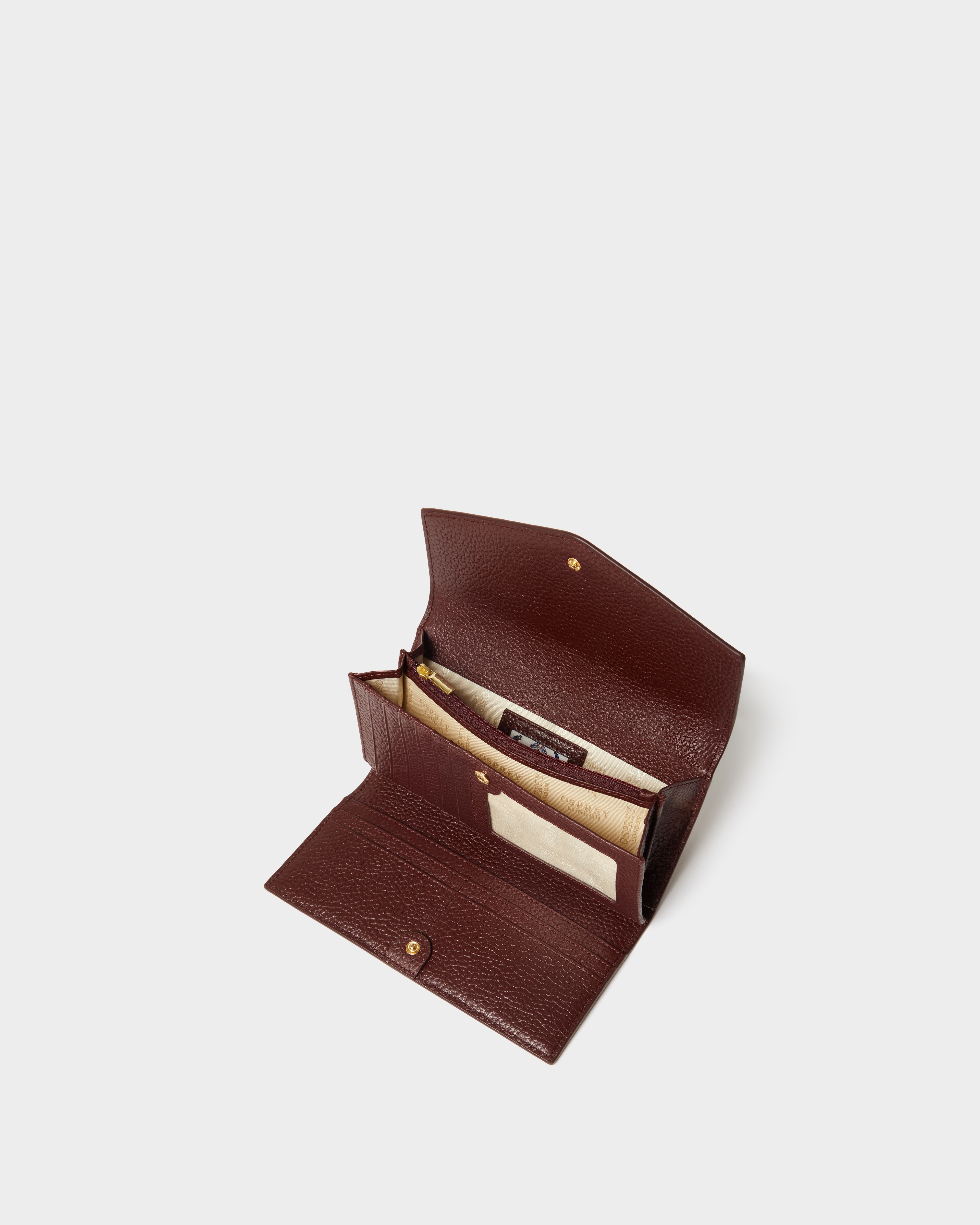 Image number 3 of The Core Medium Leather Matinee Purse in Merlot