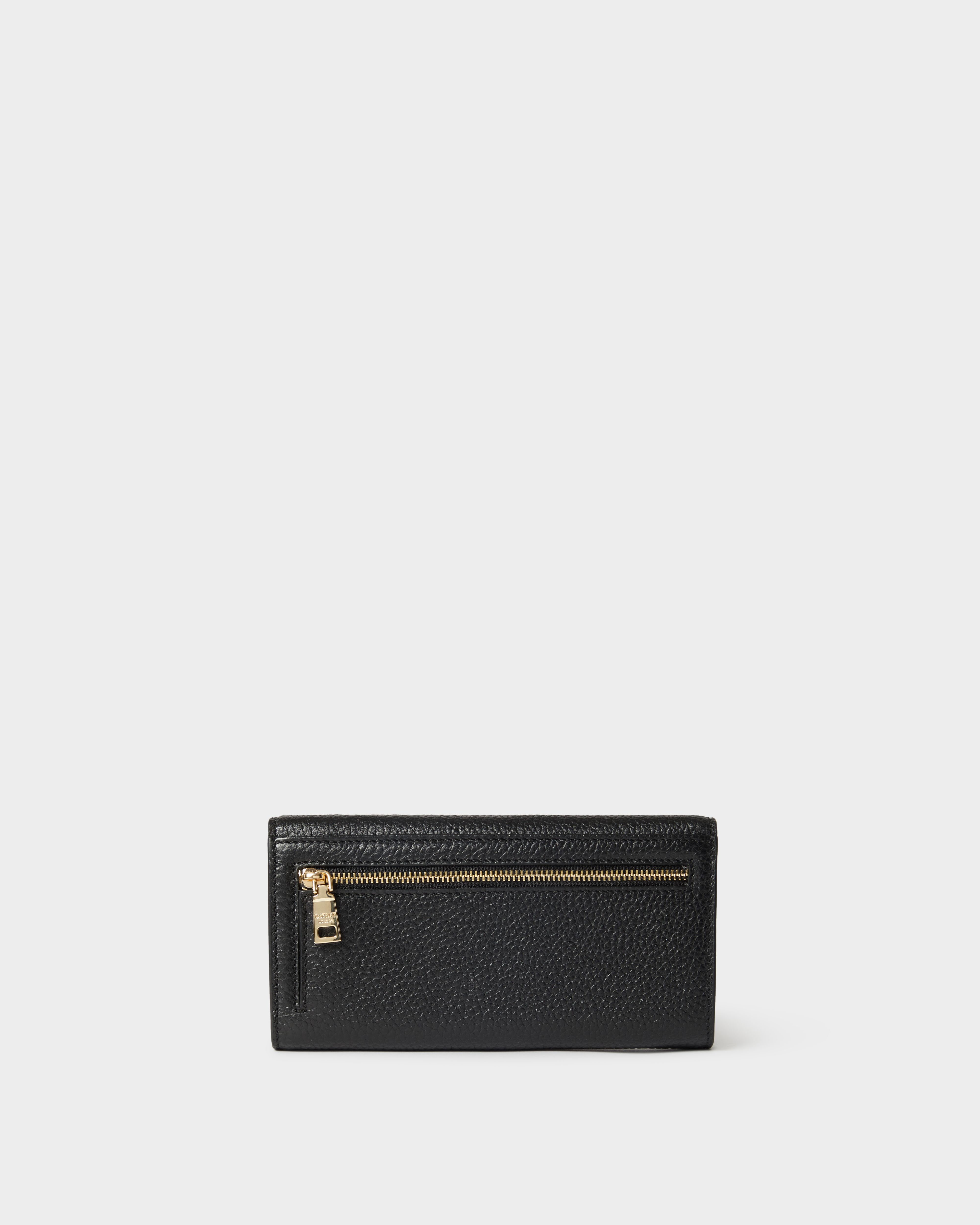 Image number 4 of The Core Medium Leather Matinee Purse in Black