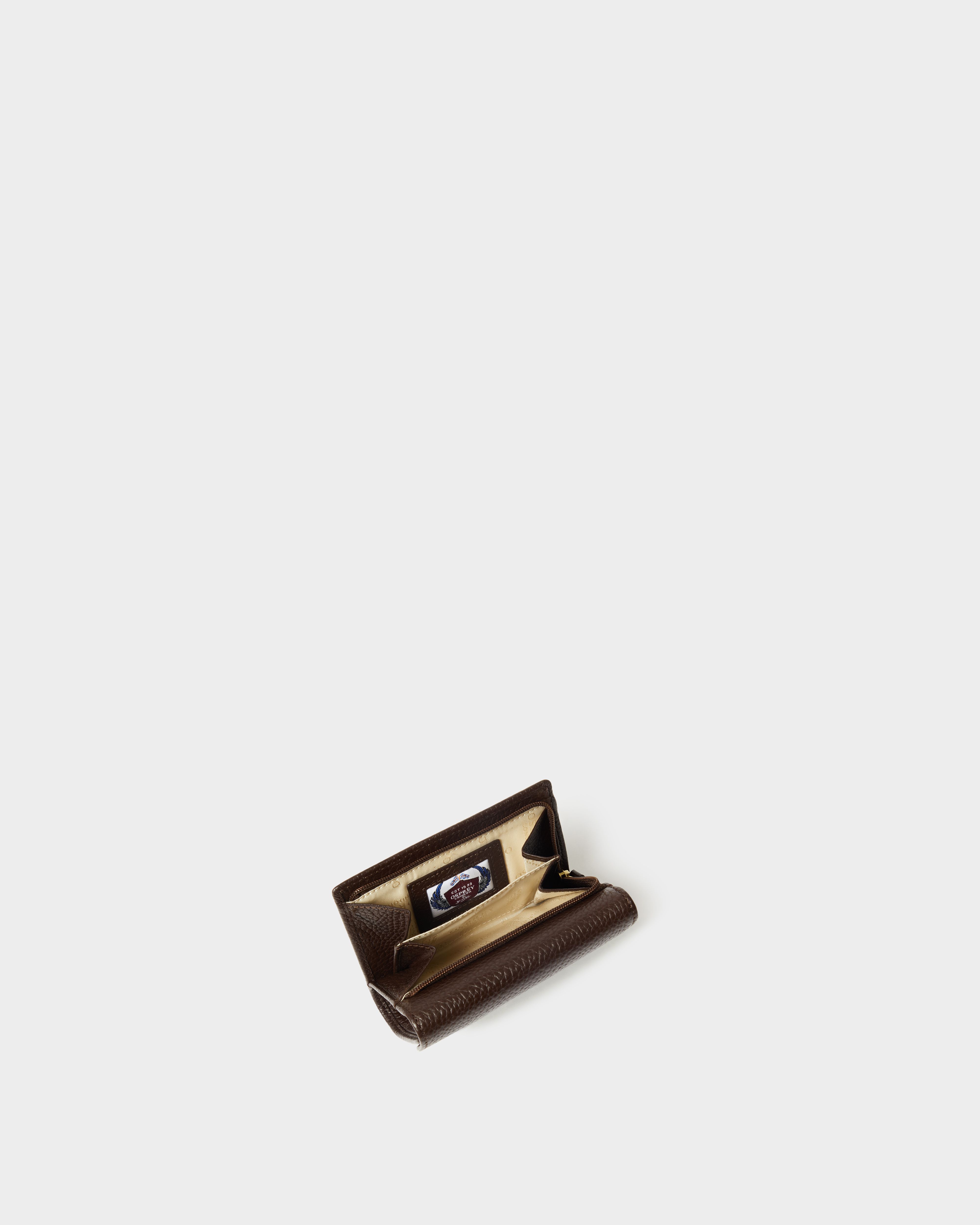 Image number 3 of The Core Small Leather Matinee Purse in Chocolate