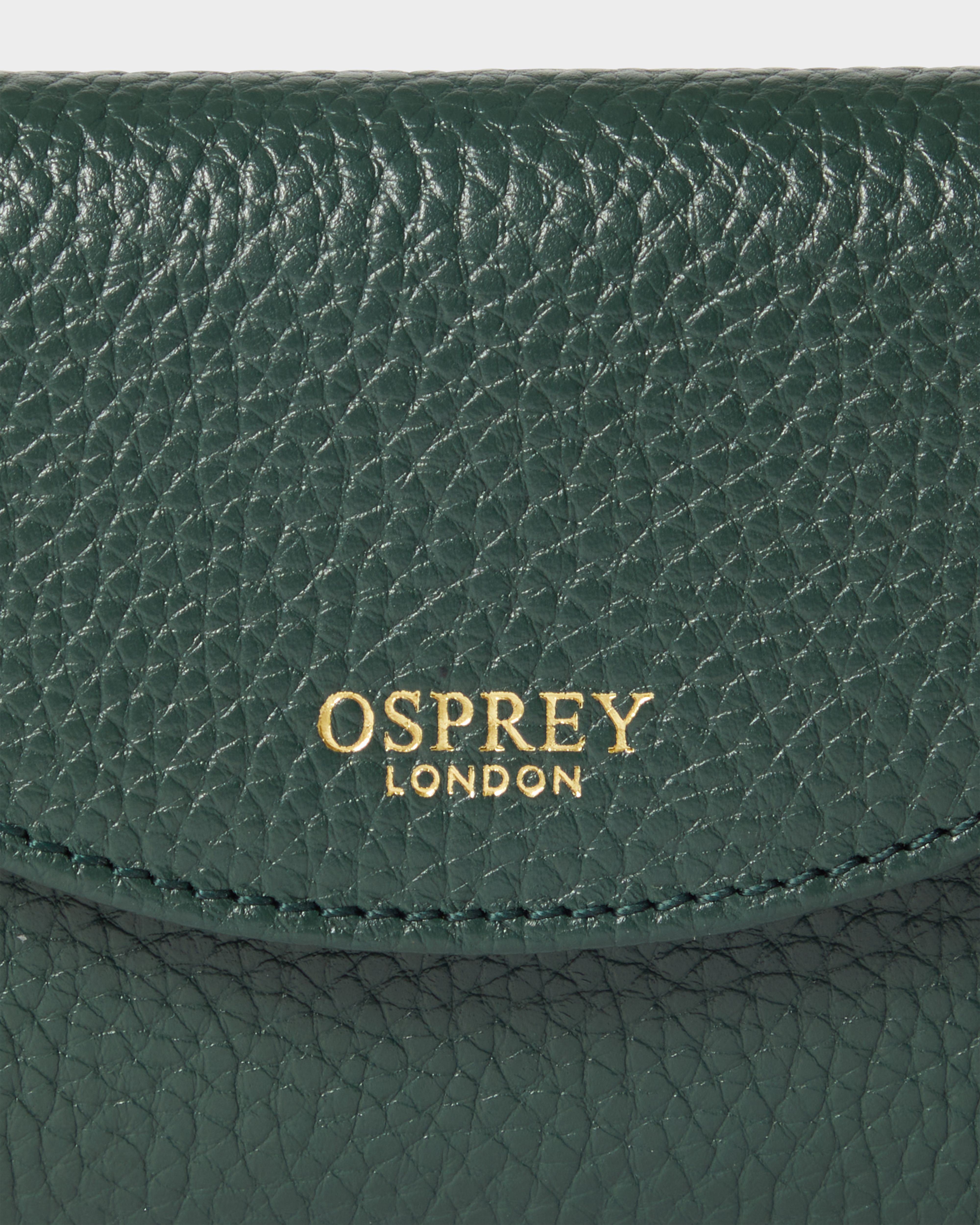 Image number 5 of The Core Small Leather Matinee Purse in Forest