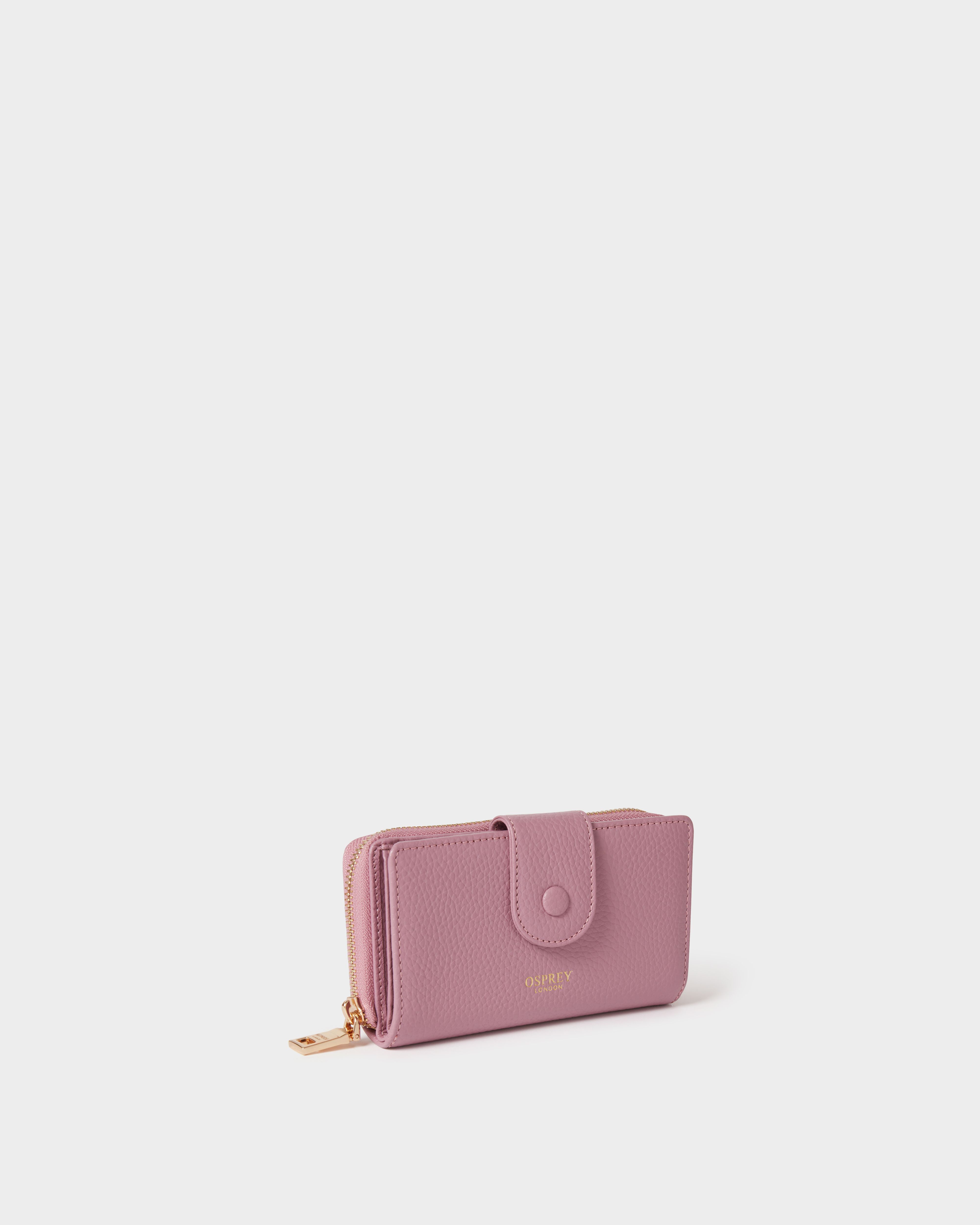 The Core Medium Leather Popper Matinee Purse in Heather