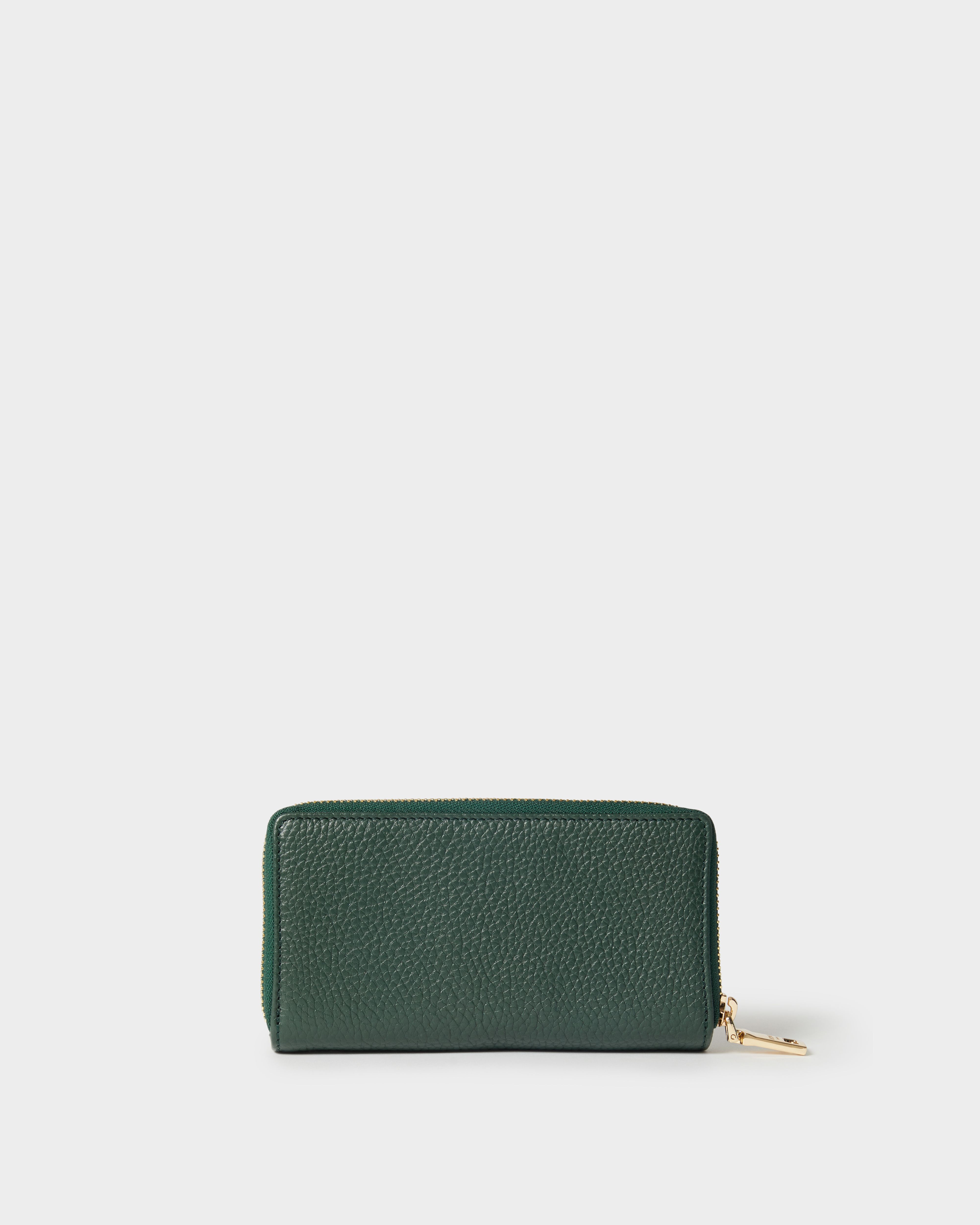 Image number 4 of The Core Medium Leather Popper Matinee Purse in Forest