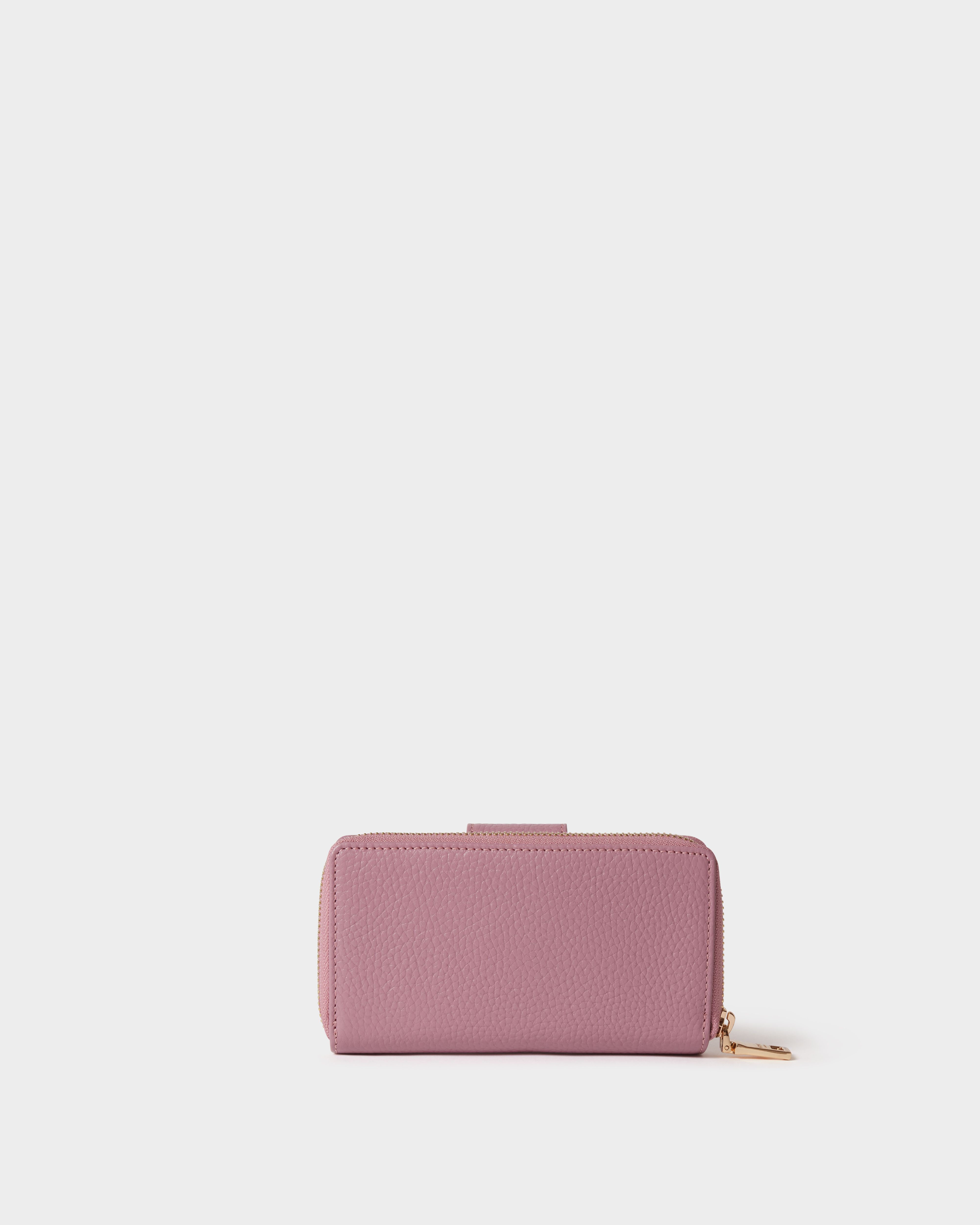 Image number 4 of The Core Medium Leather Popper Matinee Purse in Heather