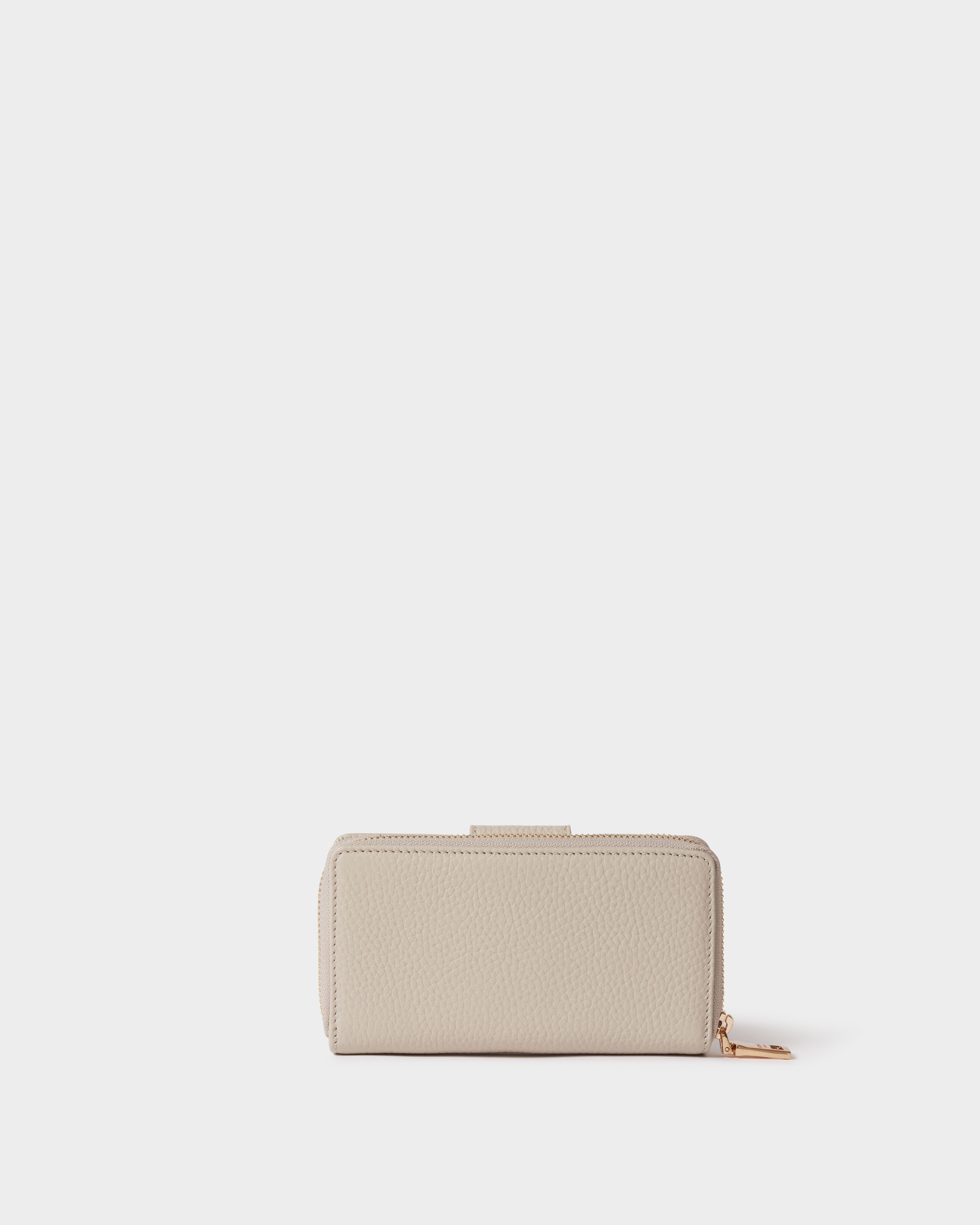 Image number 4 of The Core Medium Leather Popper Matinee Purse in Taupe